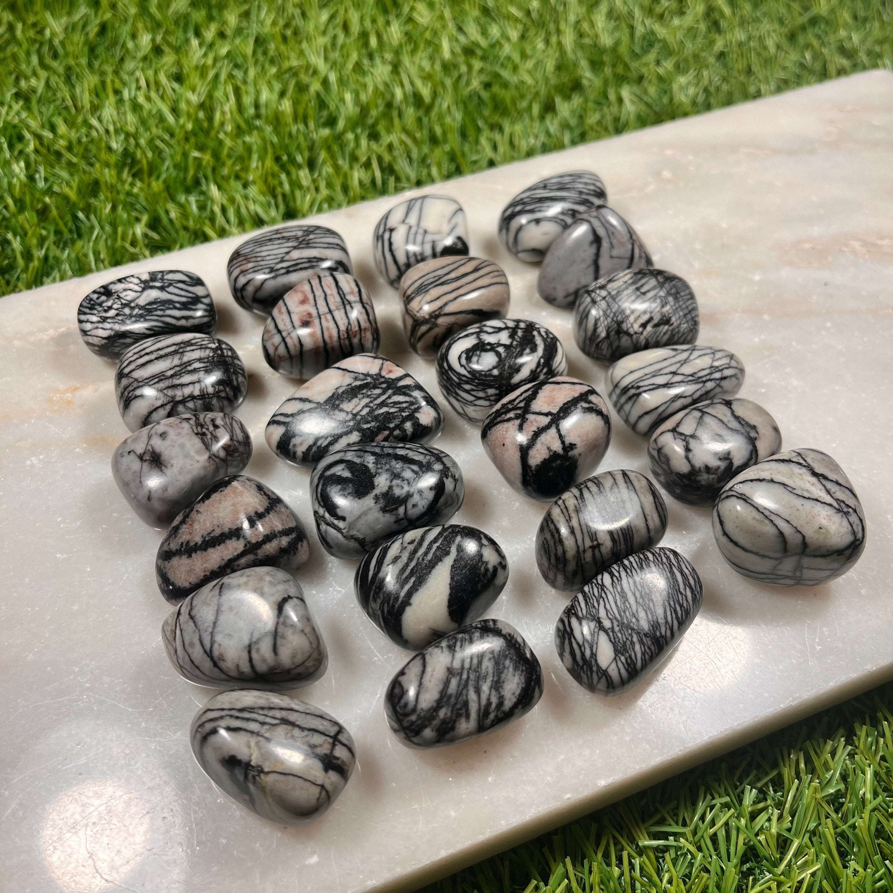 Net Jasper Tumblestones, Spiderweb Jasper Crystals