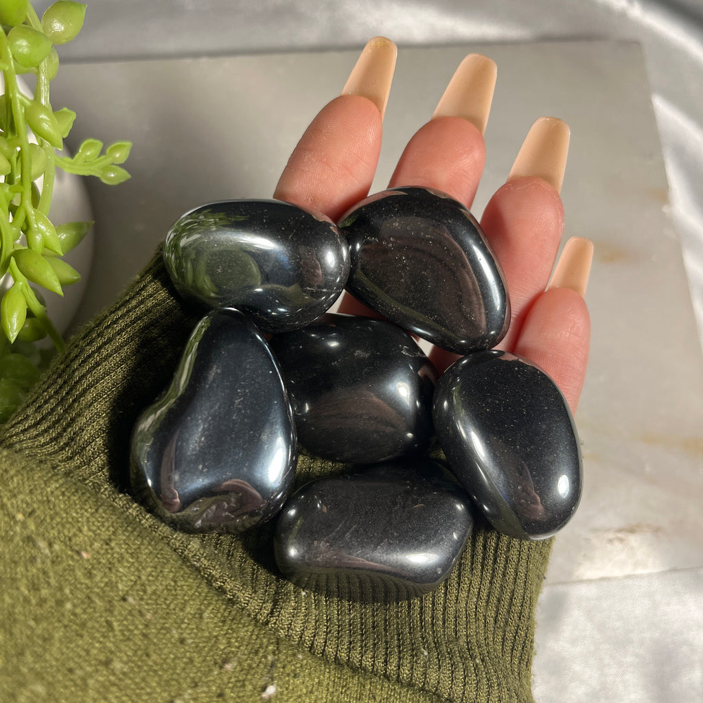 Hematite Tumblestones, Small and Large Options, Deflect Negativity, Protection Stone, Consciously Sourced | UK Crystals | Gift