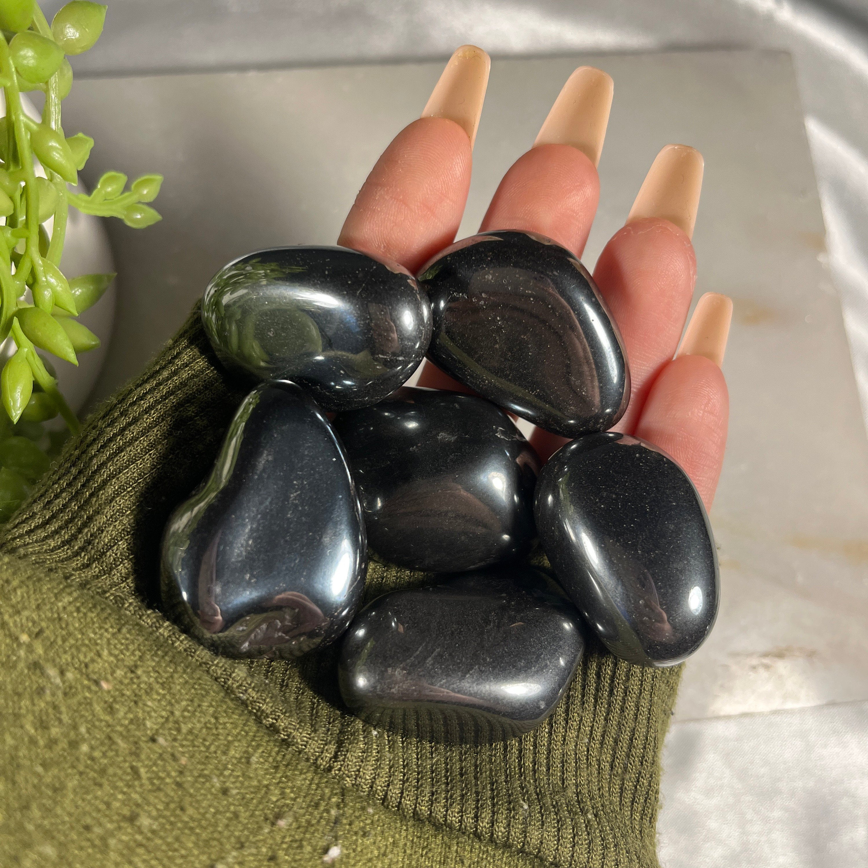 Hematite Tumblestones, Small and Large Options, Deflect Negativity, Protection Stone, Consciously Sourced | UK Crystals | Gift