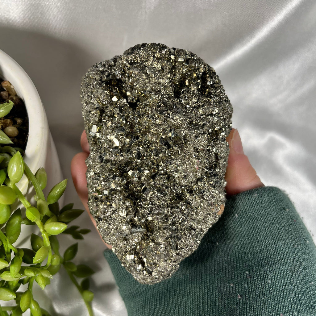 Pyrite Crystal Clusters, Raw Pyrite, High Quality Extra Large Pyrite, Fool's Gold, Crystals for Money, Ethically Sourced, UK Crystals