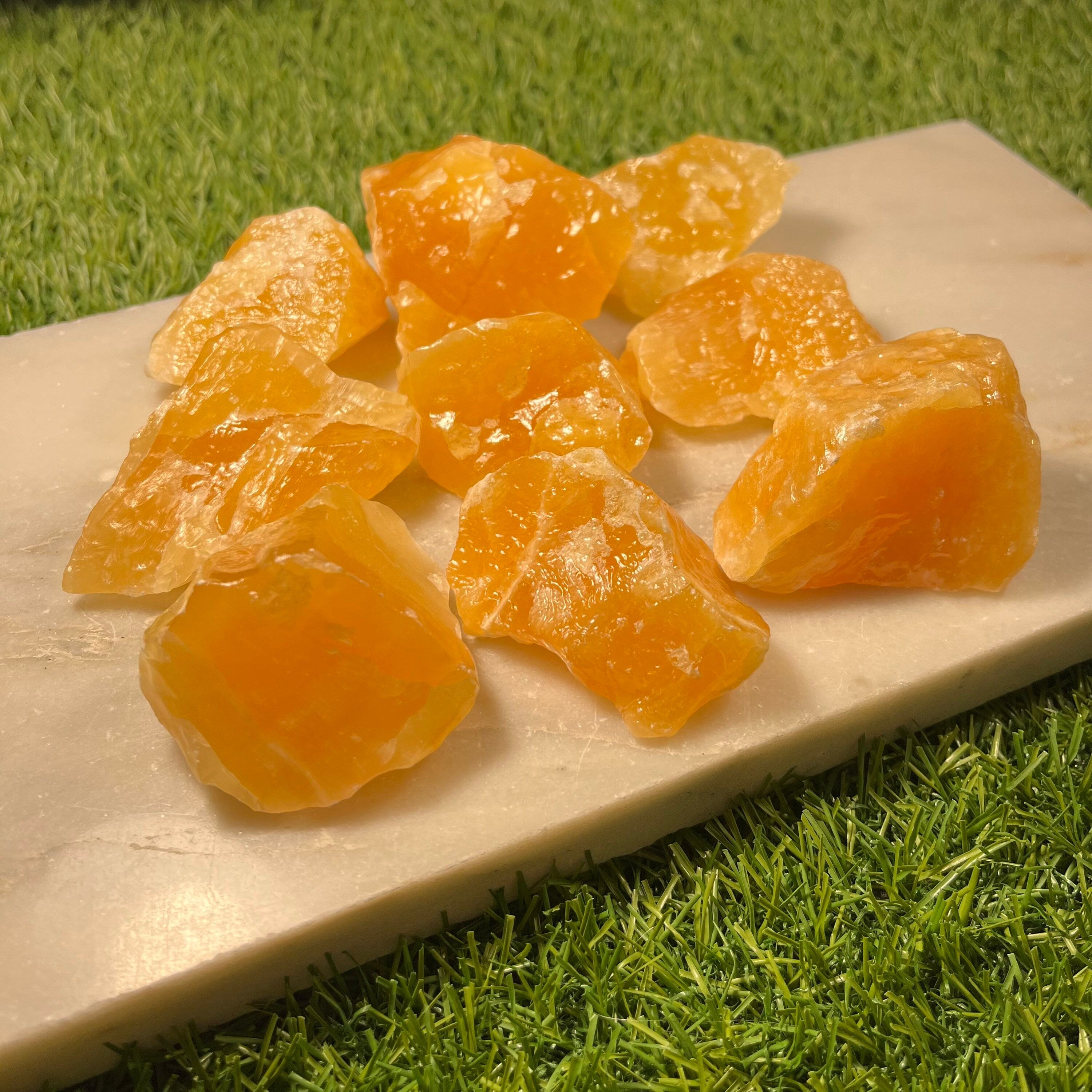 Raw Orange Calcite Large Chunks, UK Crystals, Ethically Sourced Healing Crystals, Crystal Gift, Reiki Stones