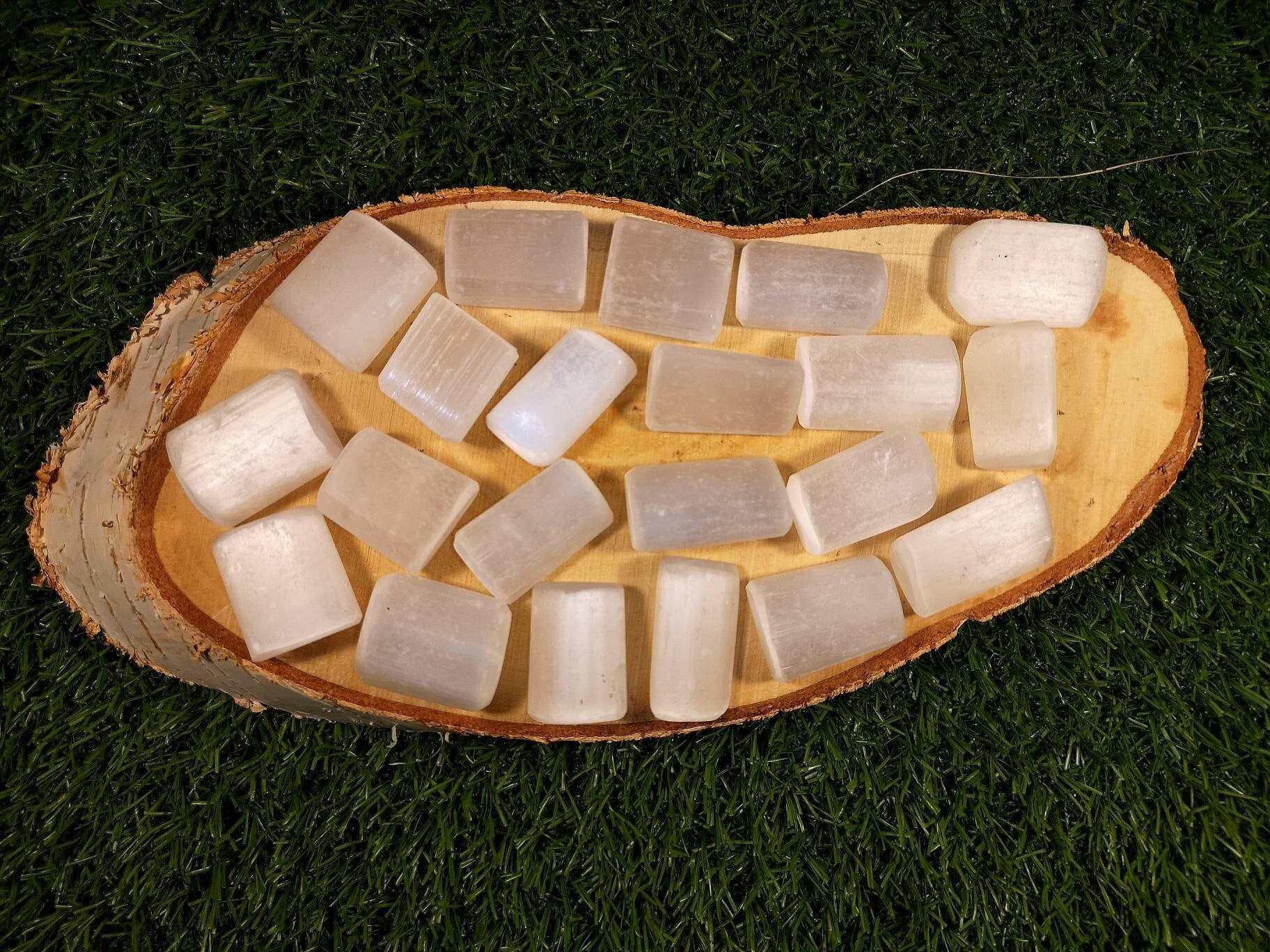 Selenite Tumblestones, High Quality Satin Spar, Purifying Gypsum Stones, UK Healing Crystals, Crown Chakra Healer, Ethically Sourced