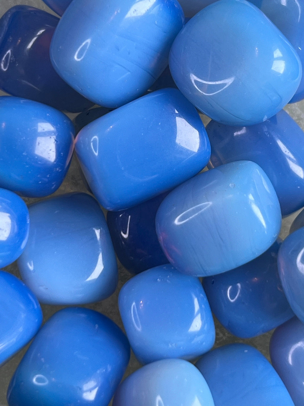 Blue Opalite Tumblestones, Blue Crystal gift, Ethically Sourced UK Crystals, Crystal Gift for strength, Chakra Stones, Metaphysical Shop