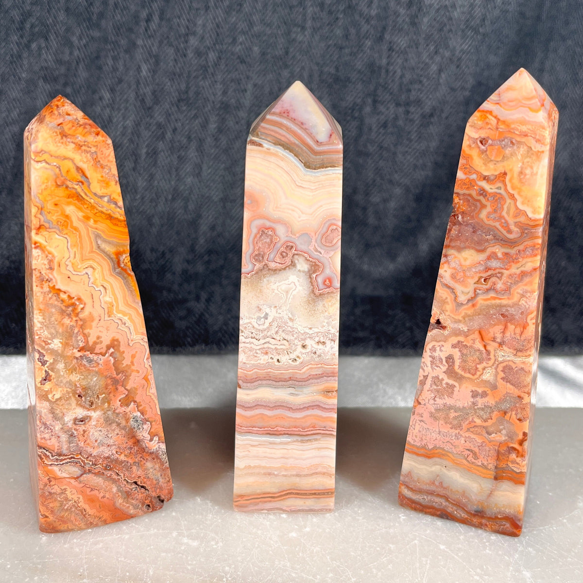 Pink Crazy Lace Agate Towers, High Quality Crystal Towers, Crystal Statement Pieces, Heart Chakra Healer, Consciously Sourced UK Crystals