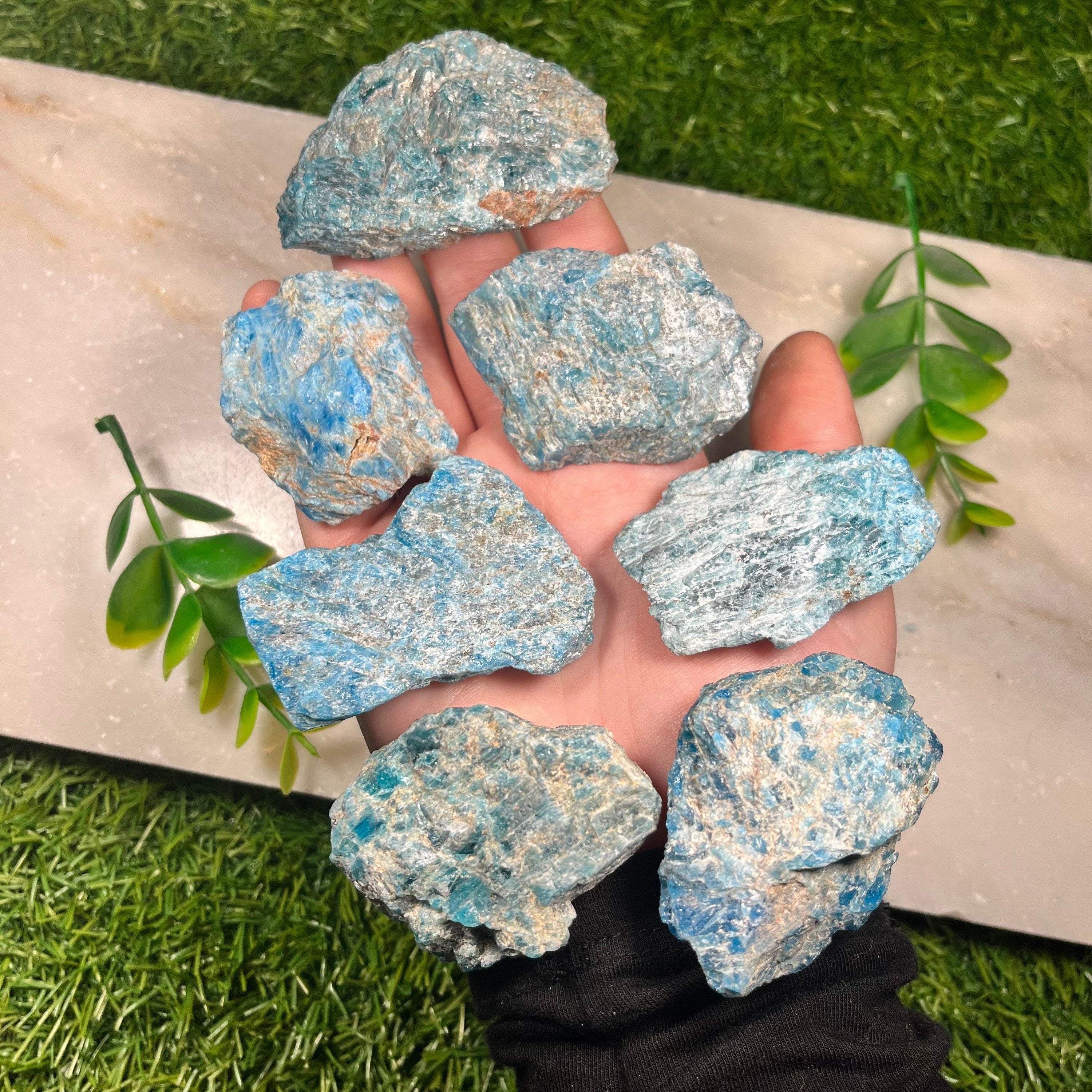 Raw Apatite Chunks , Healing Crystals , Rough Apatite Crystal , UK Crystals , Consciously Sourced , Manifestation , Bones , Arthritis , Gift