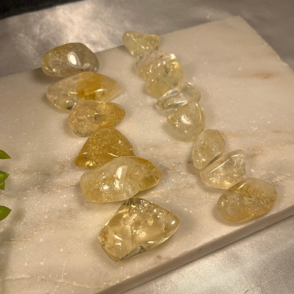 Citrine Tumblestones, Polished Heat Treated Amethyst, Consciously Sourced,  UK Crystals