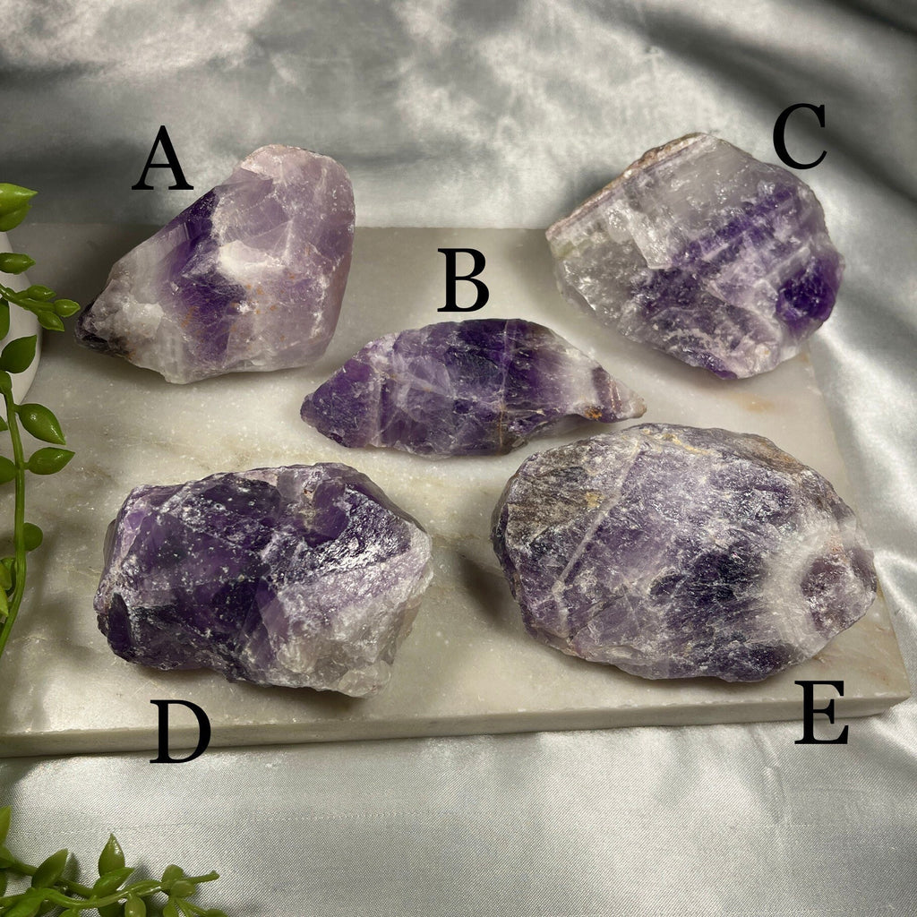 Raw Chevron Amethyst Crystal, Dream Amethyst Stone, Ethically Sourced UK Crystals, Reiki Healing Chakra Stone, Purple Crystal Gift for her