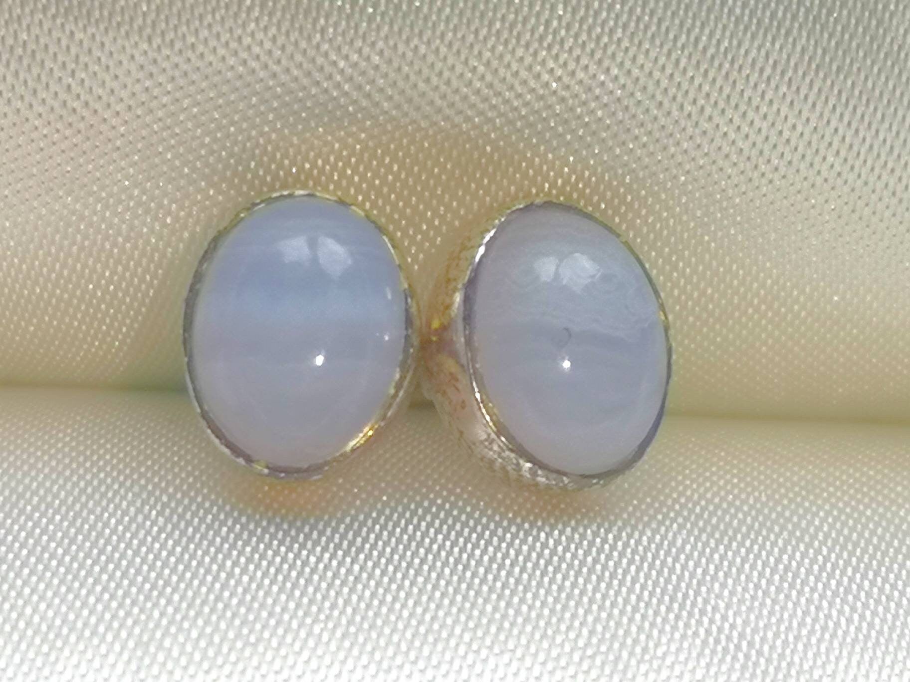 Sterling Silver Gemstone Stud Earrings, Ethically Sourced, UK Crystals, Malachite, Amethyst, Rose Quartz, Sodalite, Blue Lace Agate, Peridot