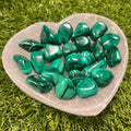 Malachite Tumblestones, Transformation Crystal, Heart Chakra Healer, Ethically Sourced UK Crystals