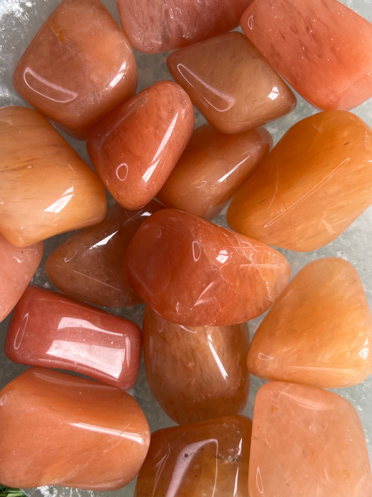Peach Aventurine Tumblestones, Consciously Sourced UK Crystals