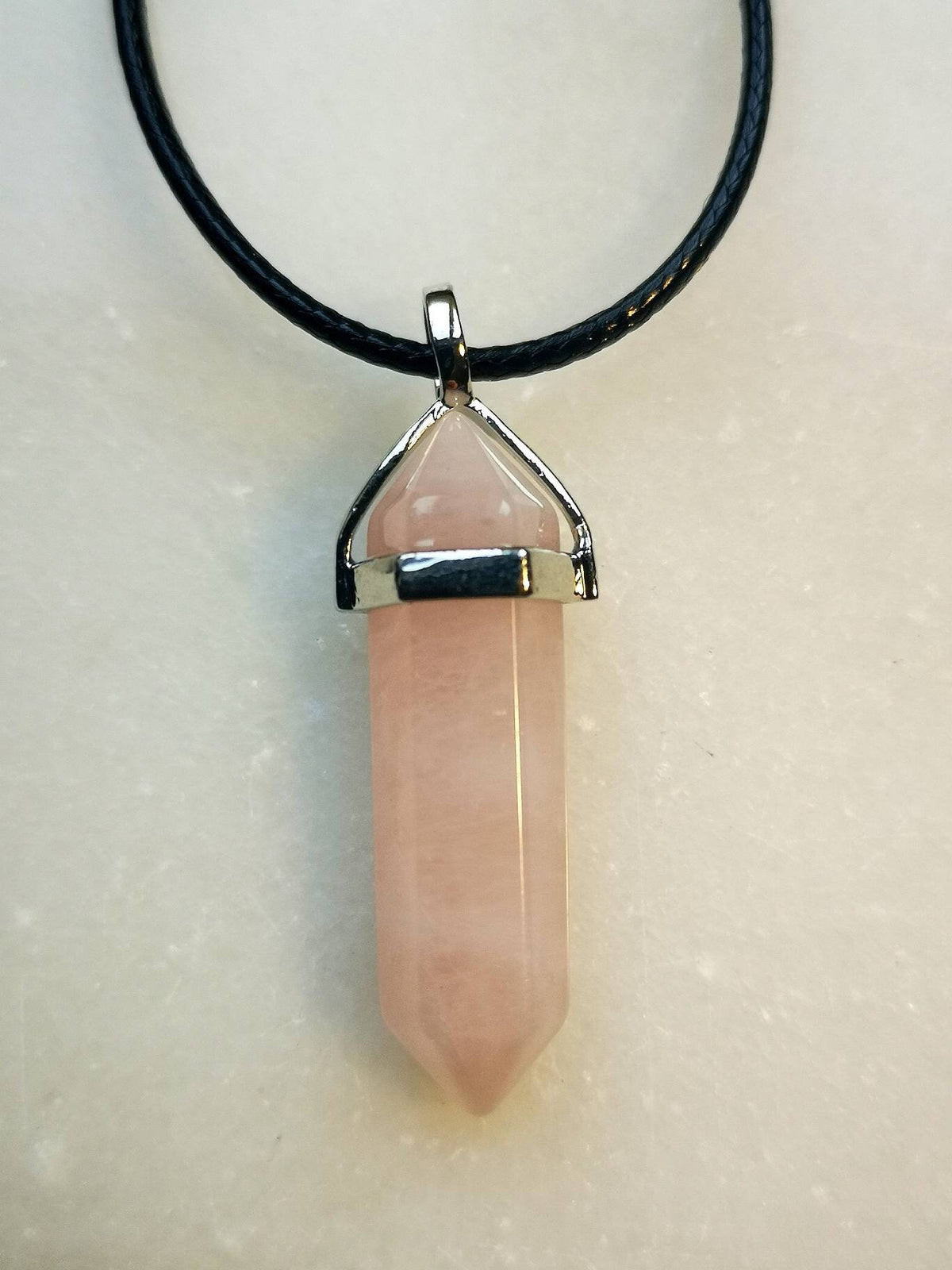Crystal Point Necklaces, Rose Quartz Necklace, Amethyst Necklace, Rainbow Hematite Necklace, UK Crystals, Ethically Sourced, Crystal Gift
