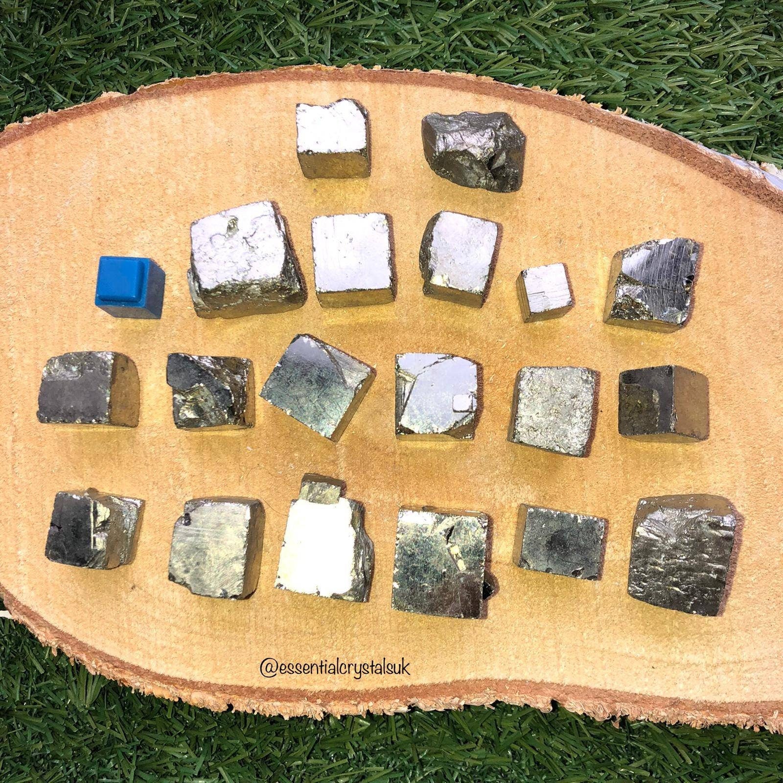 Pyrite Healing Crystal Cube, Fools Gold, Crystal for Protection,  Fights Infections, Immune System Booster,  Metaphysical Ethically Sourced