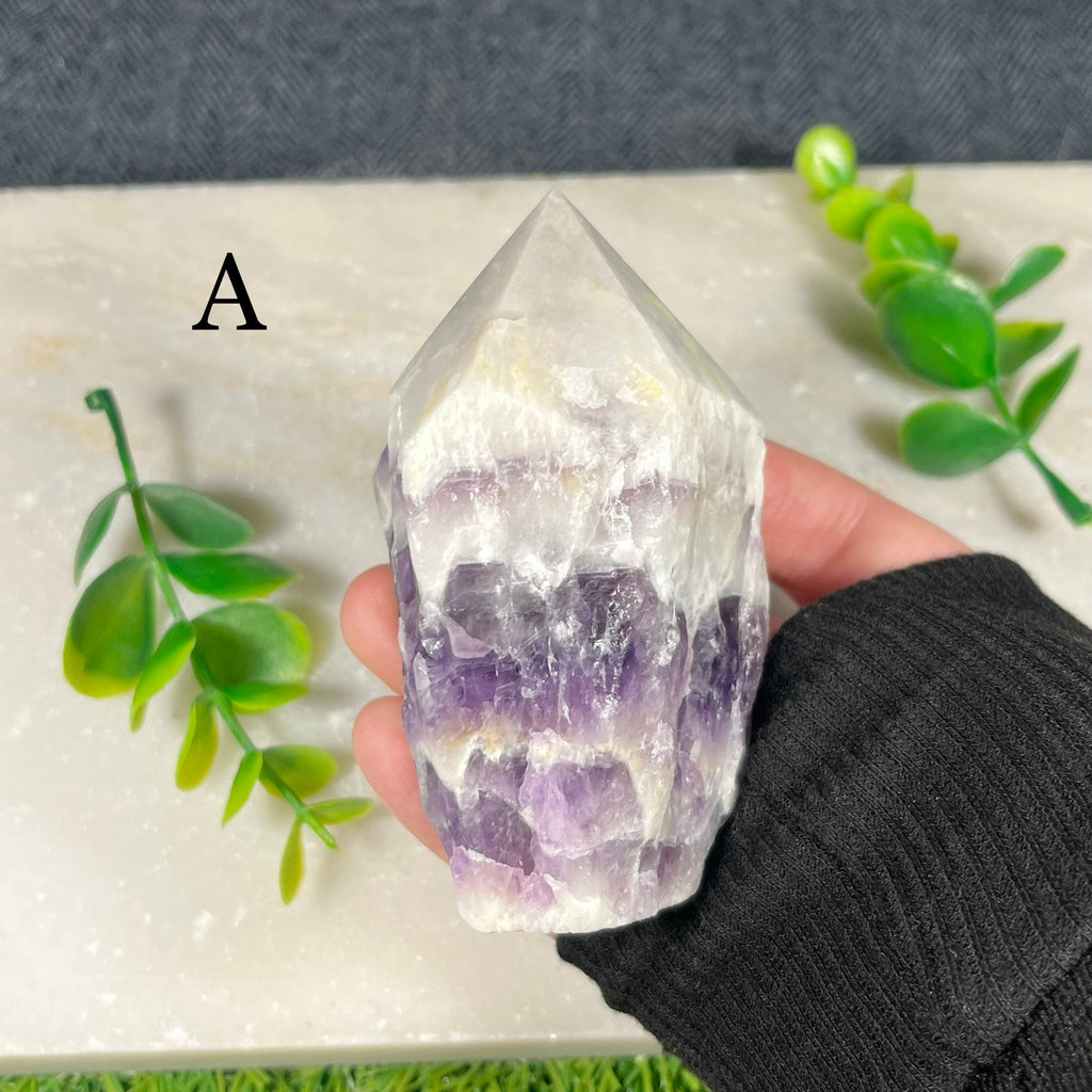 Amethyst Points , Amethyst Half Polished Points , Amethyst Towers , Consciously Sourced , Raw Amethyst , Chevron Amethyst , Amethyst Crystal