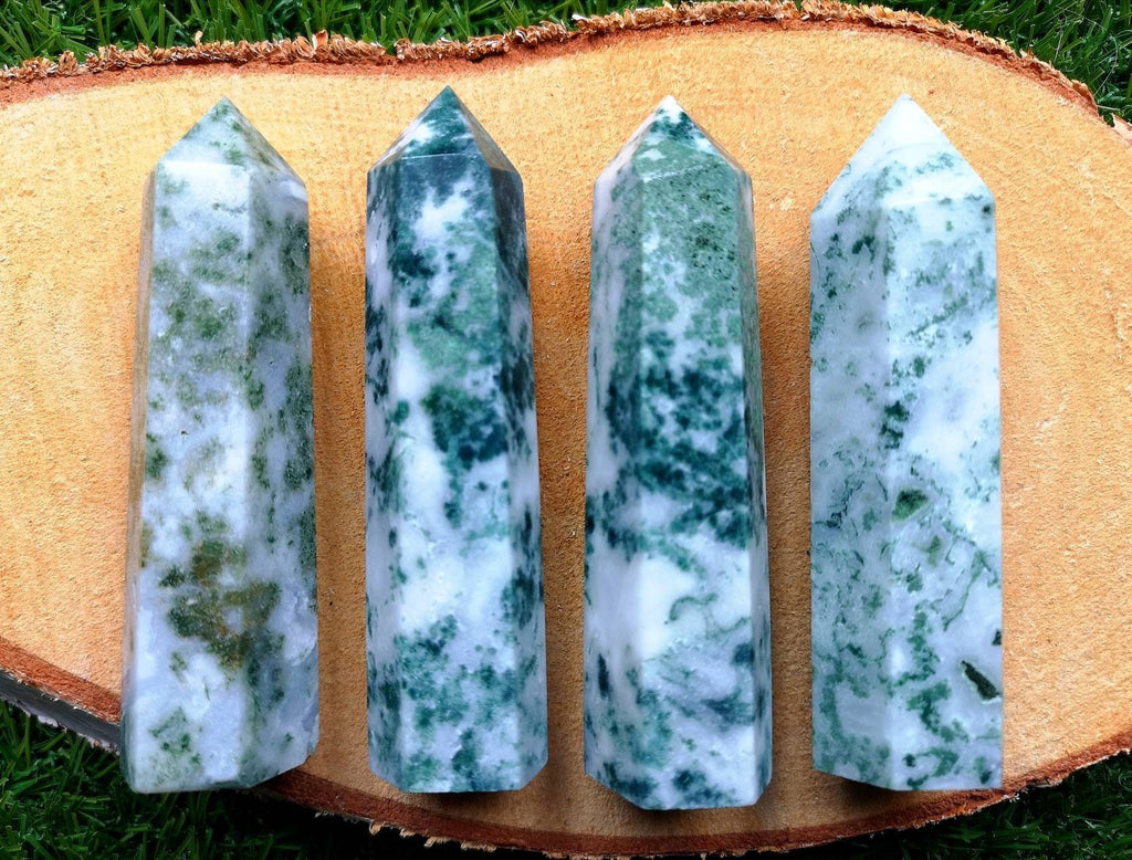 Tree Agate Towers, Crystal Generators, Ethically Sourced UK Crystals