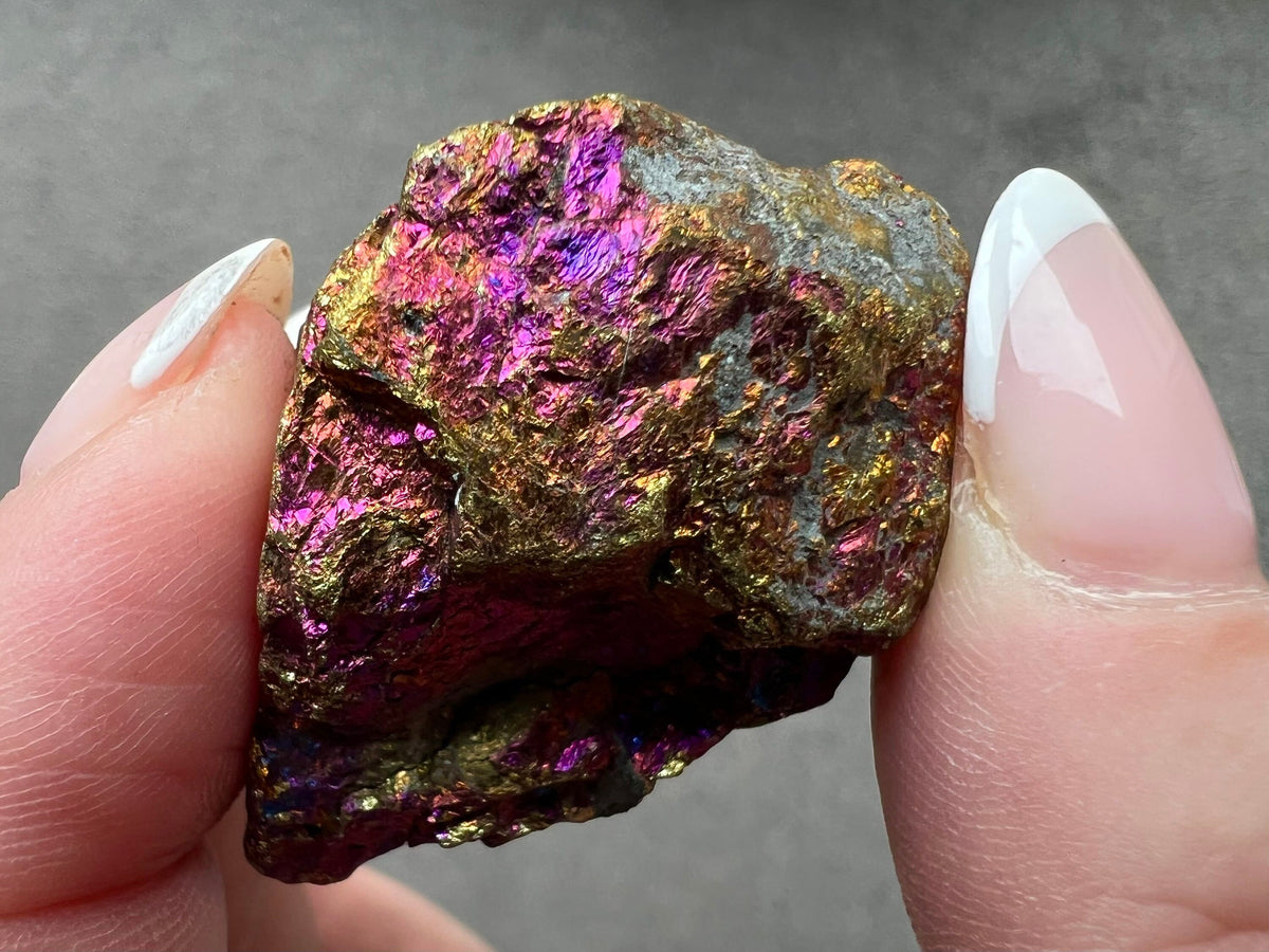 Raw Peacock Ore, Bornite Chunks, Chalcopyrite Rough Stones, UK Healing Crystals, Ethically Sourced, Aura Rainbow Crystal Gift