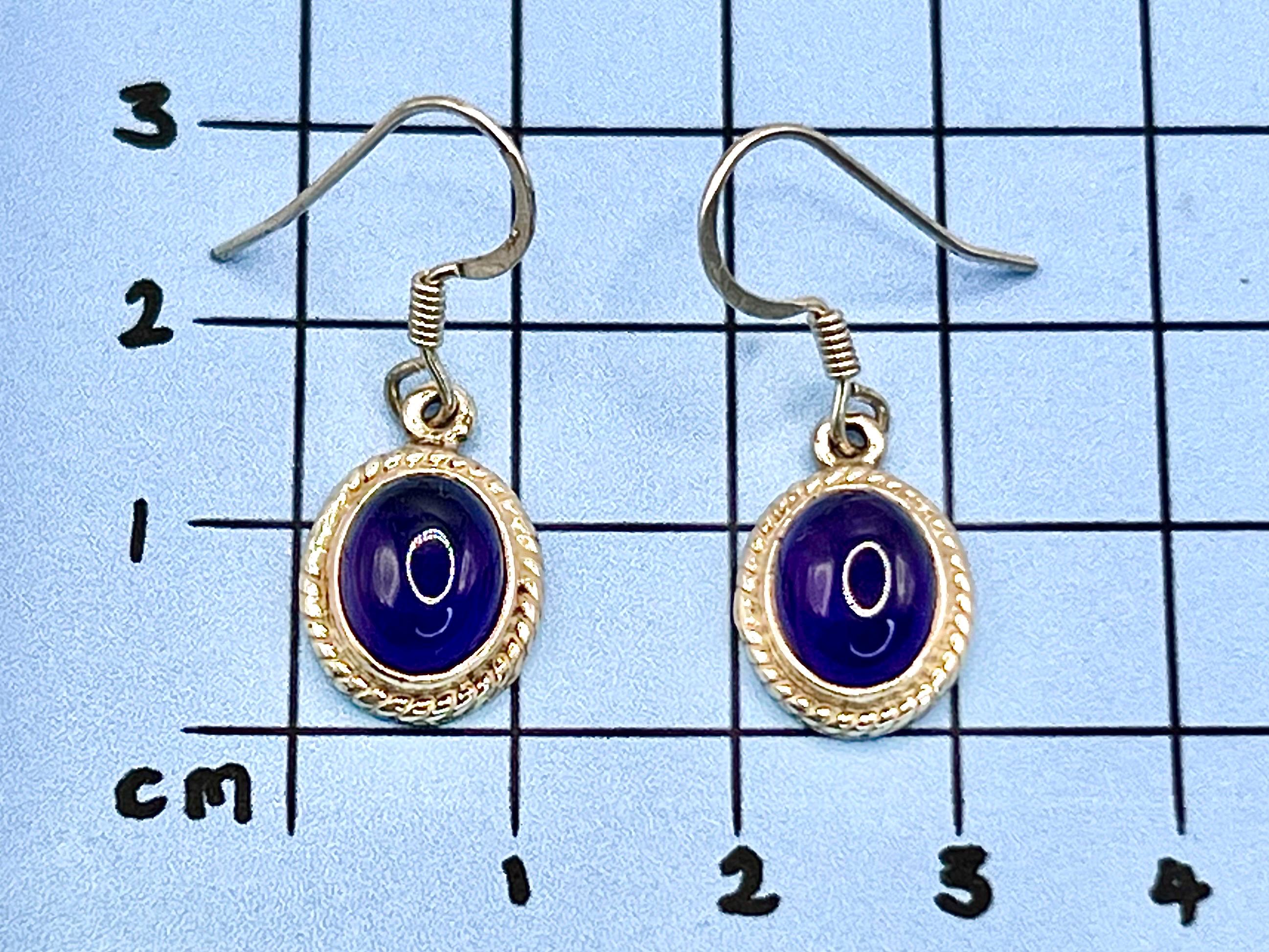 Sterling silver amethyst earrings dangle, crown chakra gemstone earrings for women, metaphysical shops, February birthday gift for her