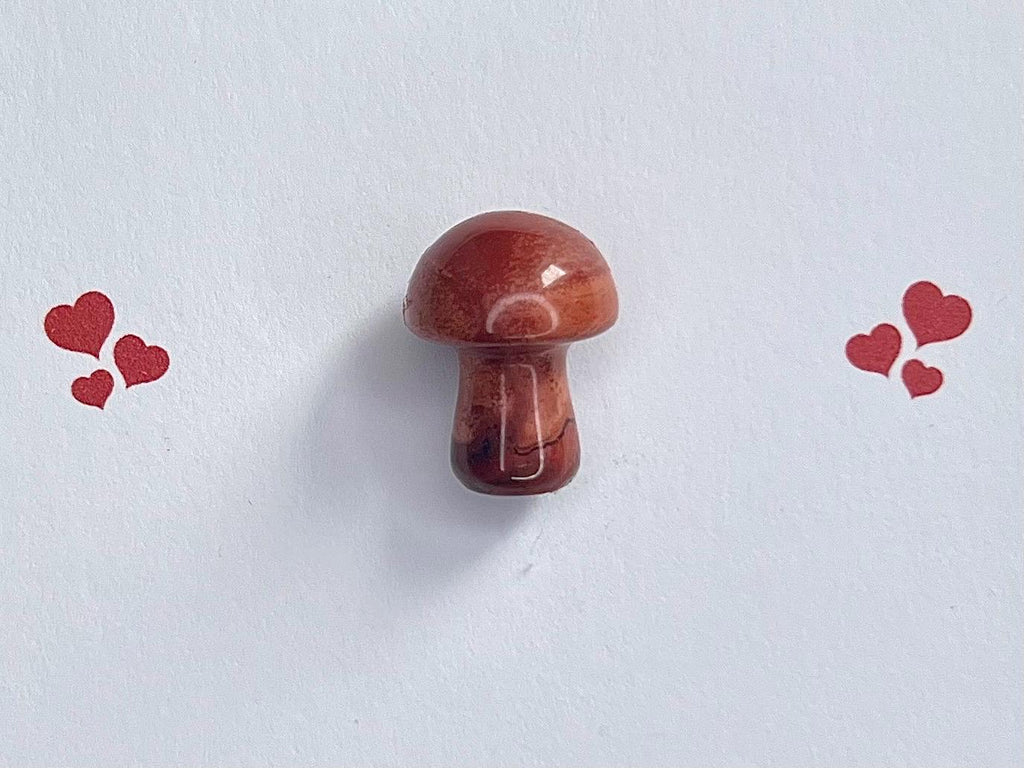Magic Mushroom Crystal Cards, Let That Shiitake Go, Pocket Hug, Cheeky Birthday Card, Funny Gemstones, Gift for encouragement, Amethyst