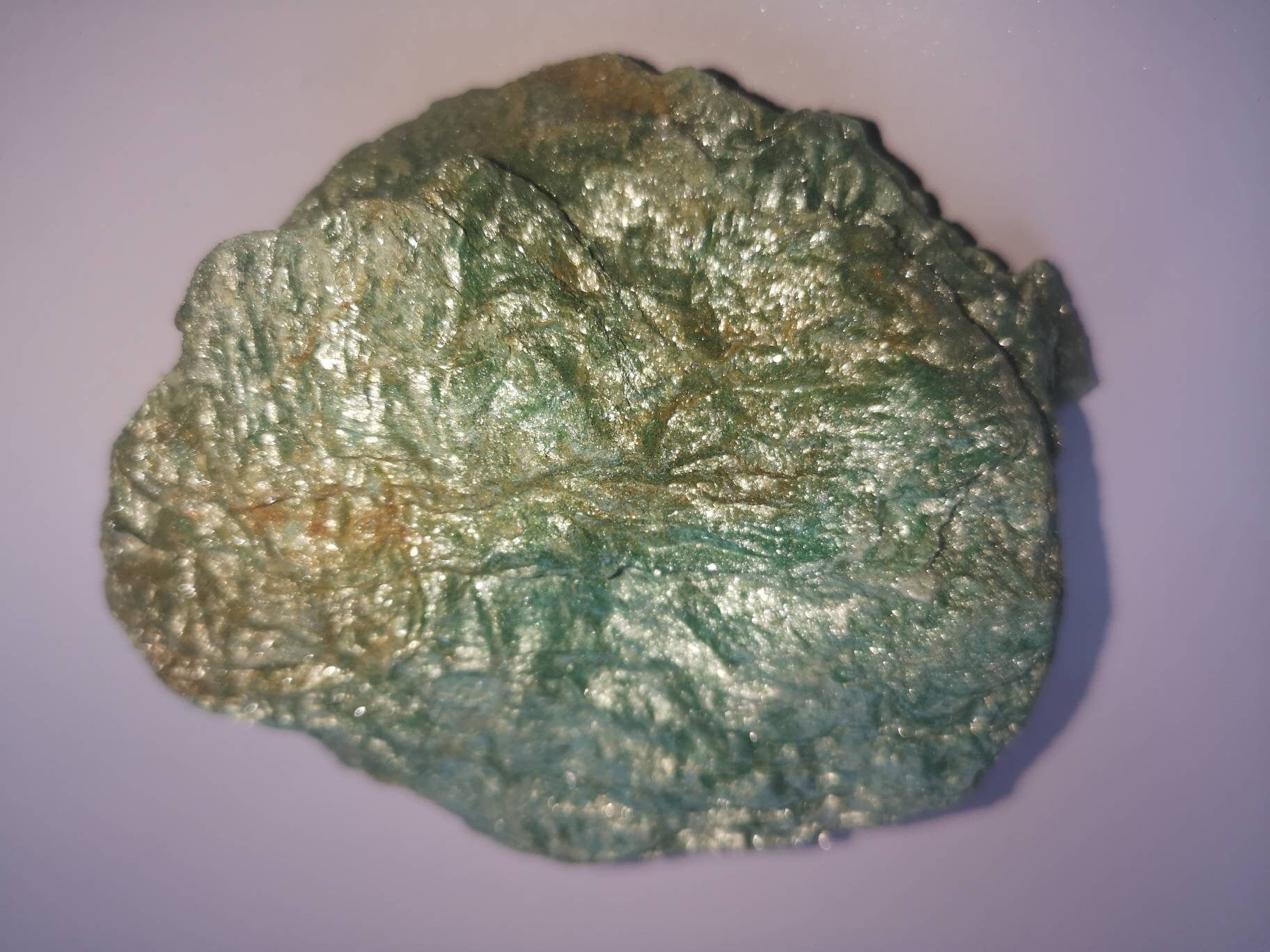 Extra Large Raw Fuchsite Healing Crystal 375g / No 5 / Ethically Sourced UK Crystals / Unique Gifts / Reiki / Chakra / Green / Brazil / Gold