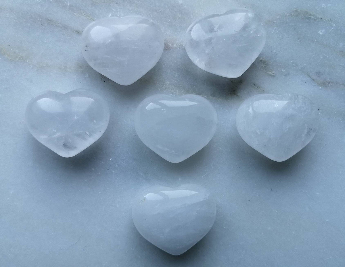 High Quality Beautiful Puffy Crystal Hearts, UK Crystals, Ethically Sourced, Mother's Day Gift, Birthday Present, Rose Quartz Crystal Heart