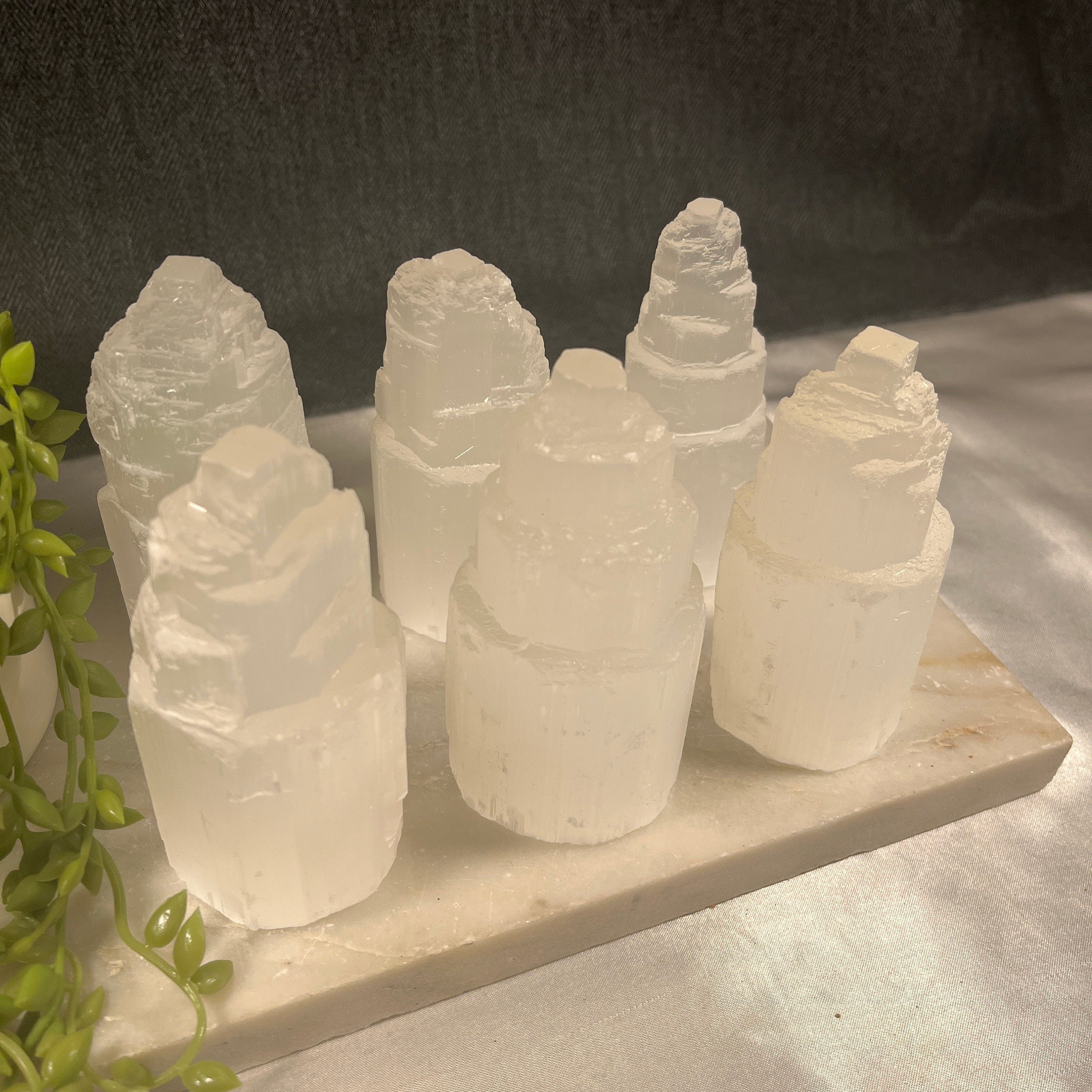 Raw Selenite Mountain, Selenite Lamps, Crystal Lamps, Satin Spar Tower, Rainbow Lamp, White Lamp, Christmas gift, Crystal present