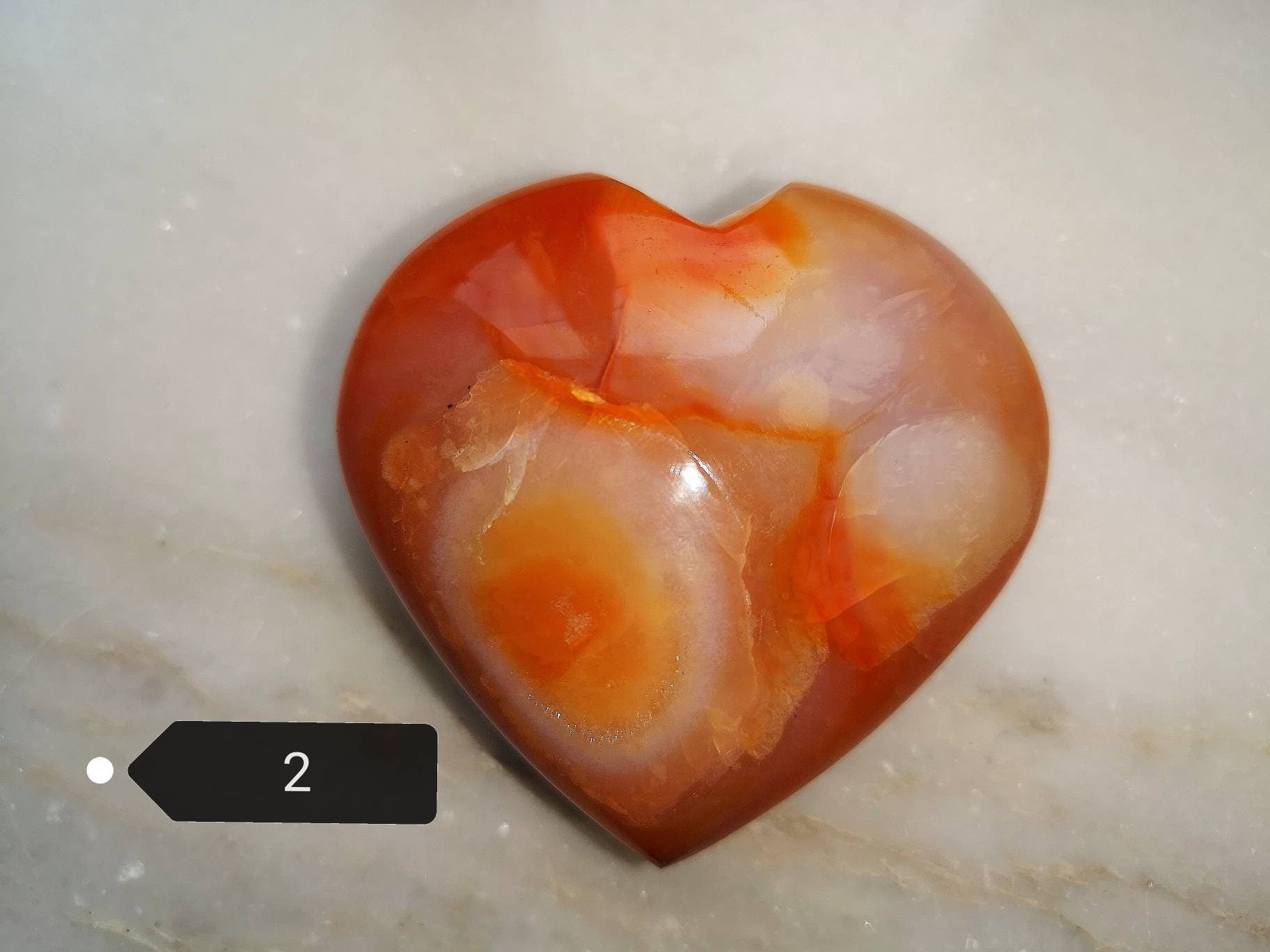 Gorgeous High Quality Carnelian Large Puffy Heart, Ethically Sourced UK Crystal, Mother's Day Gift, Birthday Present, Crystal Heart Gift