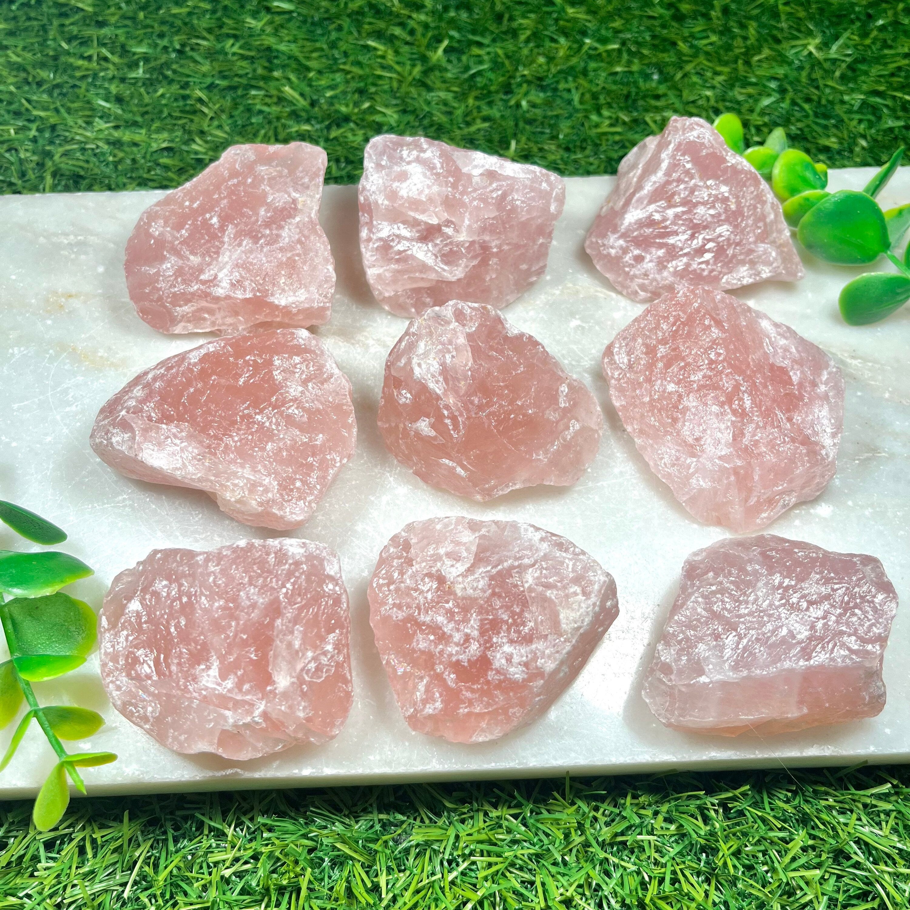 Raw Rose Quartz Healing Crystal, Pink Stone for Unconditional Love, UK Crystals, Ethically Sourced, Gemstone for fertility, Heart Chakra