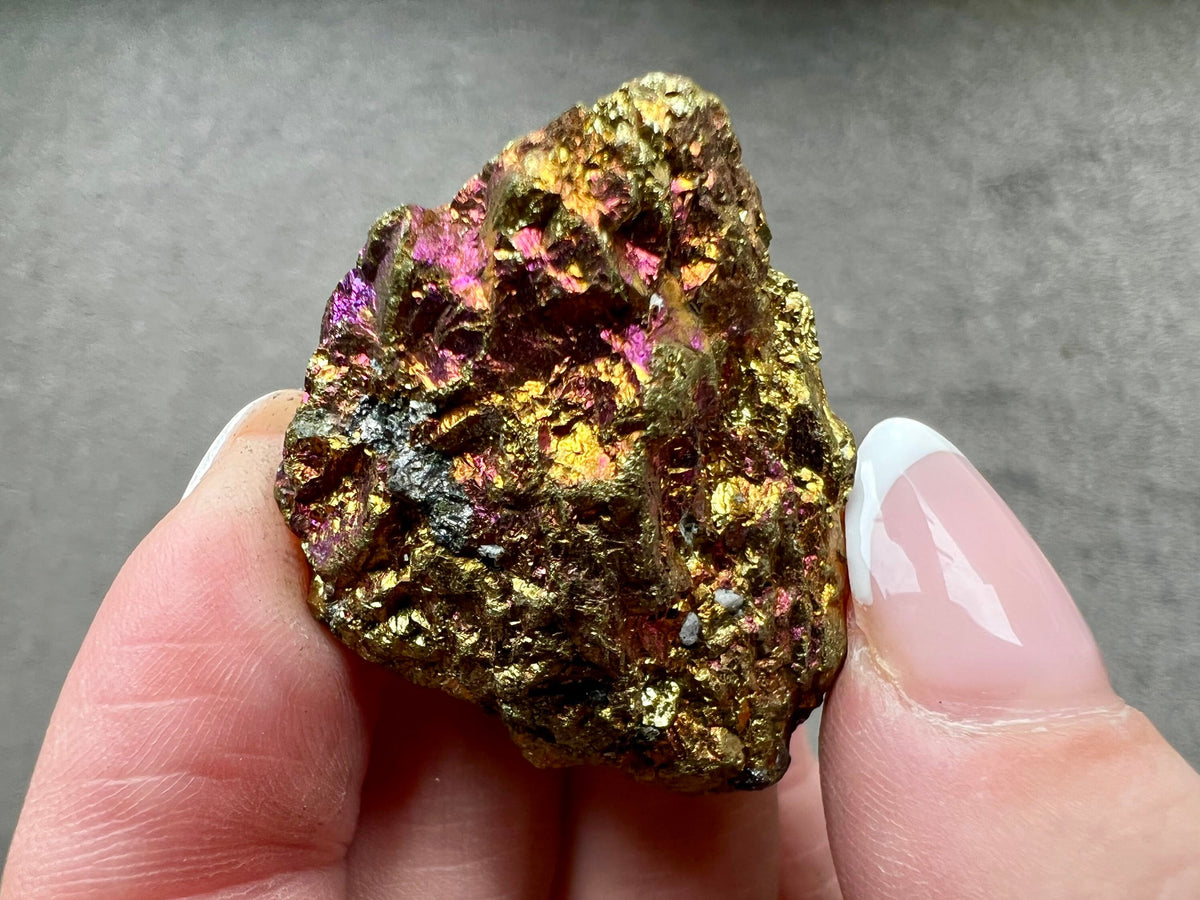 Raw Peacock Ore, Bornite Chunks, Chalcopyrite Rough Stones, UK Healing Crystals, Ethically Sourced, Aura Rainbow Crystal Gift