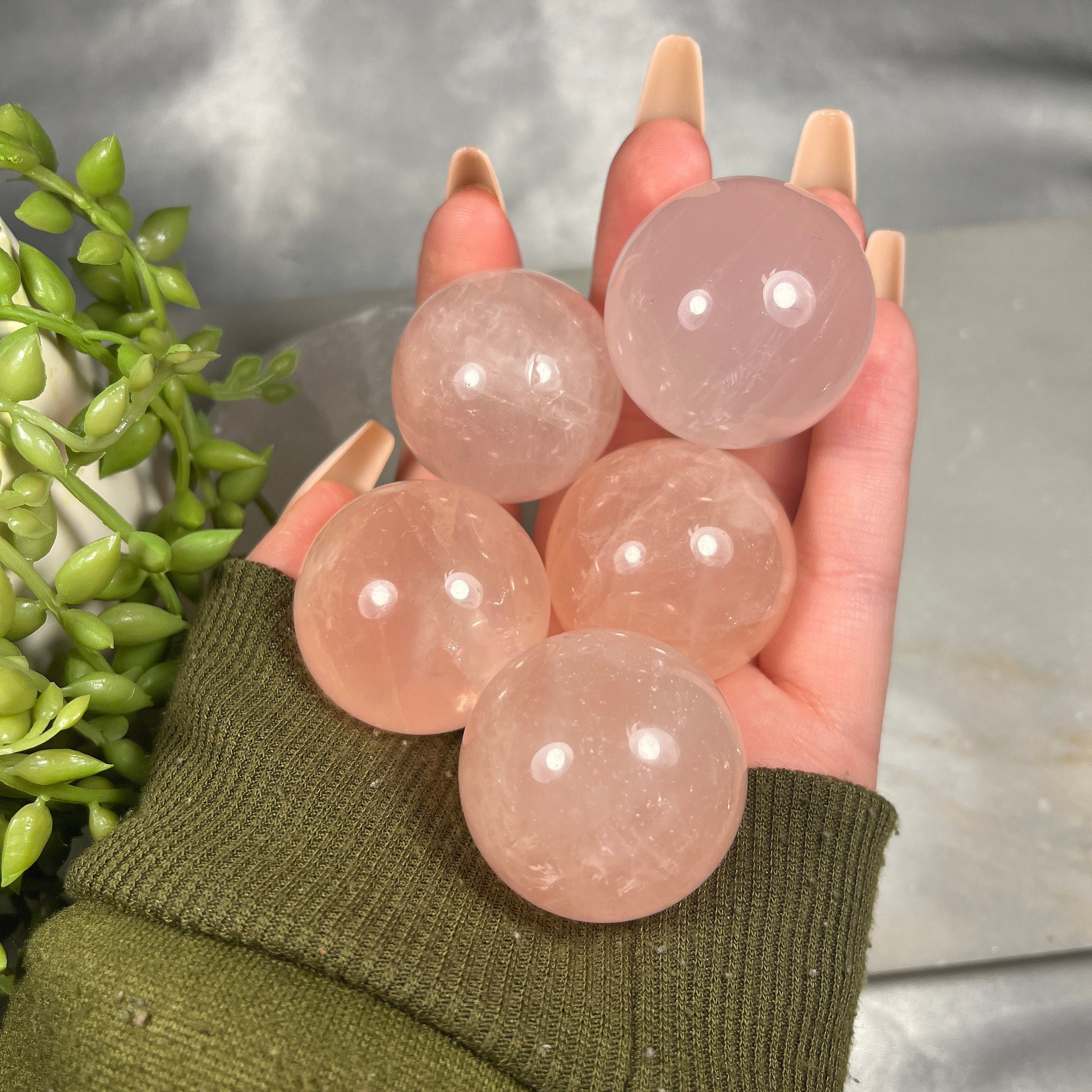 High Quality Rose Quartz Healing Crystal Spheres, Healing, Love, Relationships, Ethically Sourced UK Crystals, Gift