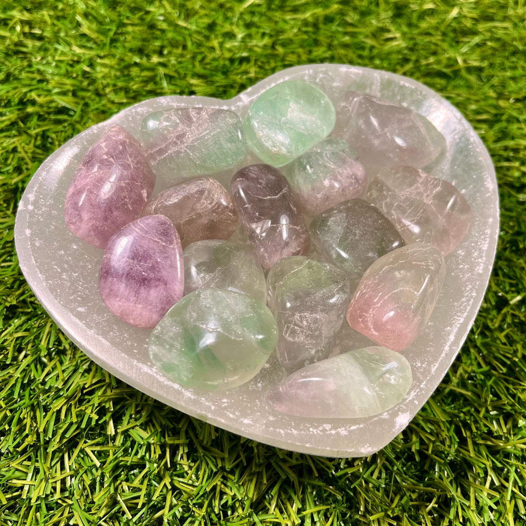 Rainbow Fluorite Tumblestones | Consciously Sourced Crystals