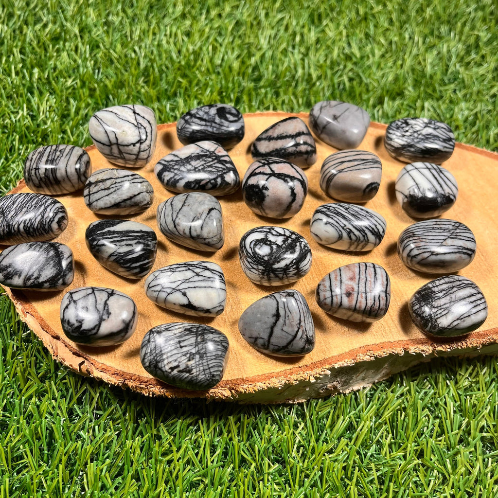 Net Jasper Tumblestones, Spiderweb Jasper Crystals