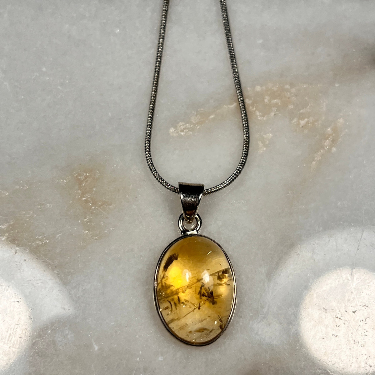 Natural Citrine Necklaces, Elegant Crystal and sterling silver Jewellery, ethically sourced UK crystals