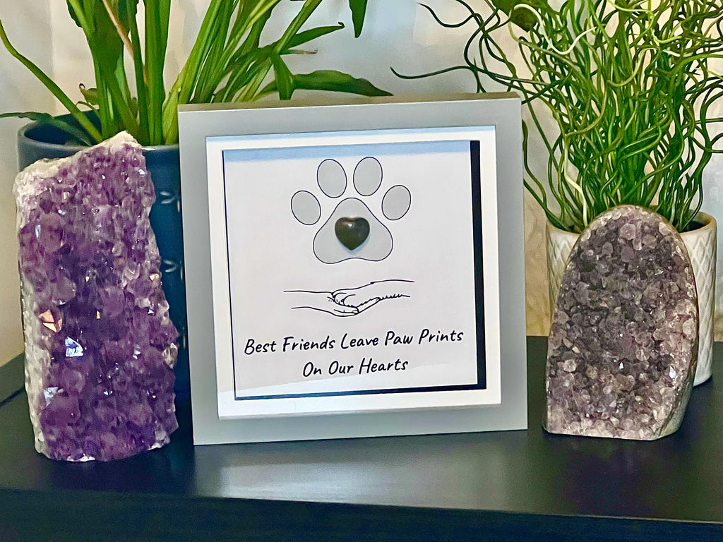 Pet Lovers Crystal Wall Art Frame, Dog groomers thank you gift, Cat lovers present, Pet memorial gift idea, Dog walkers Christmas Gift