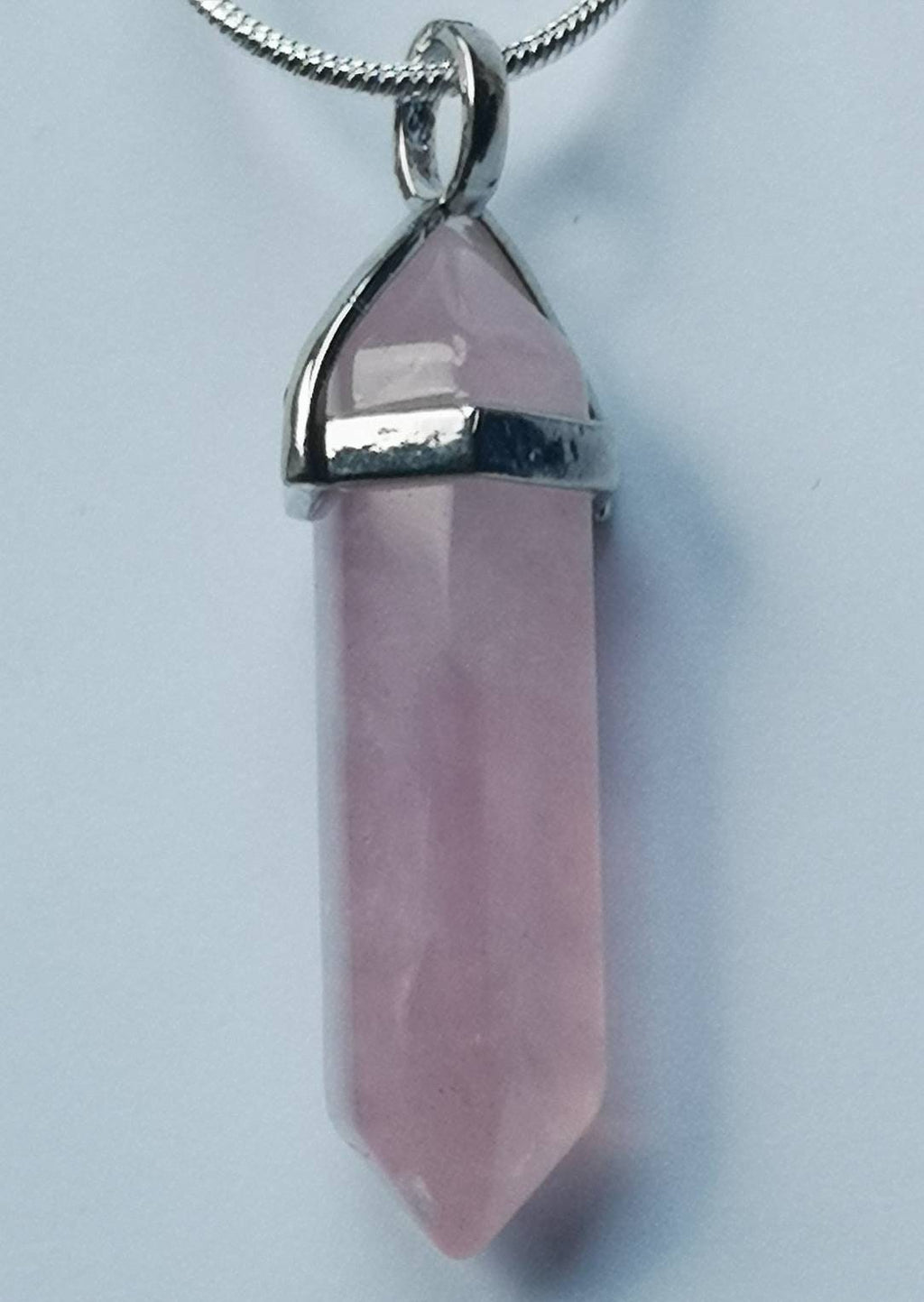 Amethyst and Rose Quartz Point Necklaces, Ethically Sourced UK Healing Crystals, Crystal Necklace, Rose Quartz Pendant, Amethyst Pendant