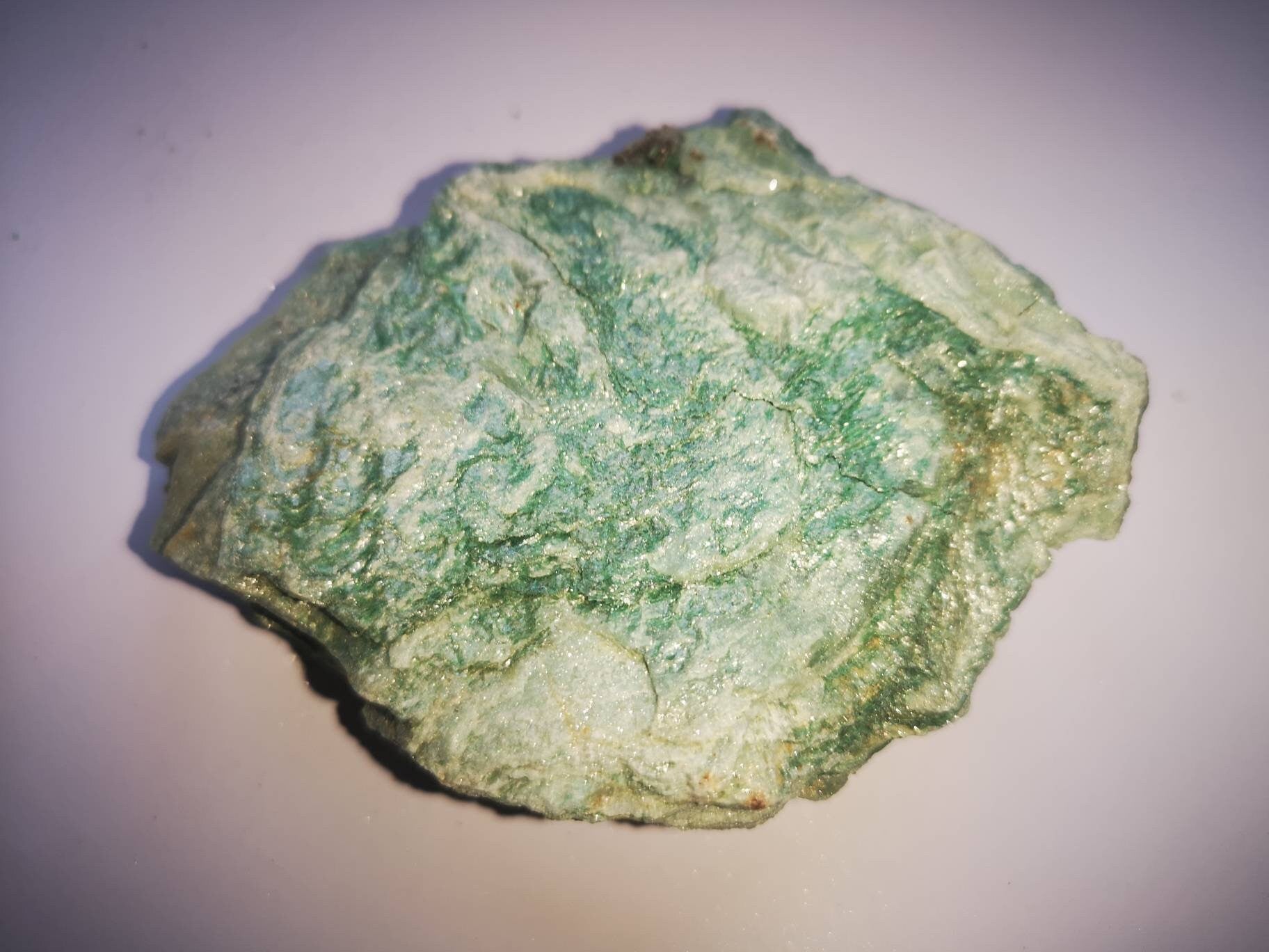 Extra Large Raw Fuchsite Healing Crystal 375g / No 5 / Ethically Sourced UK Crystals / Unique Gifts / Reiki / Chakra / Green / Brazil / Gold
