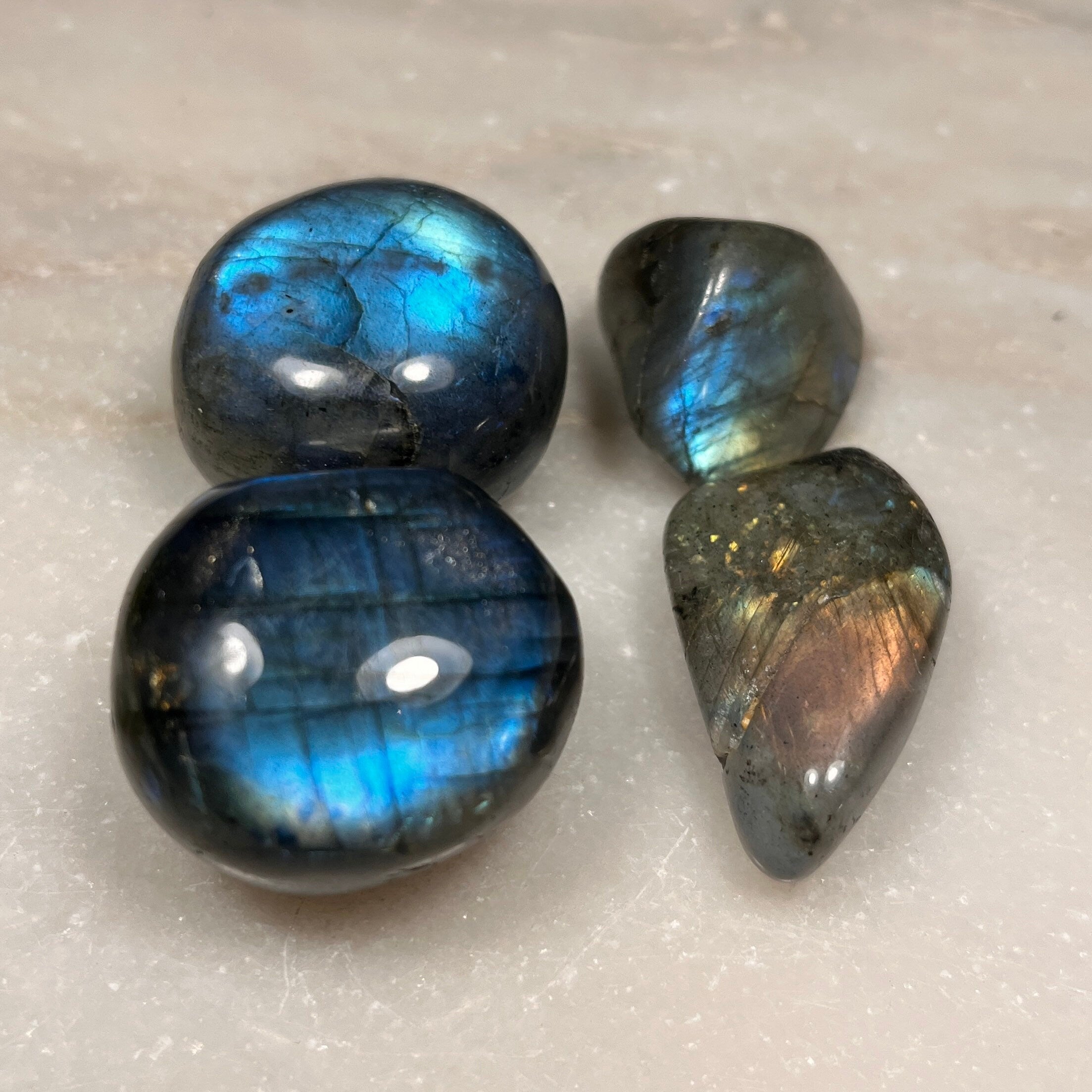 Labradorite Tumblestones, Size Options, Consciously Sourced UK Crystals