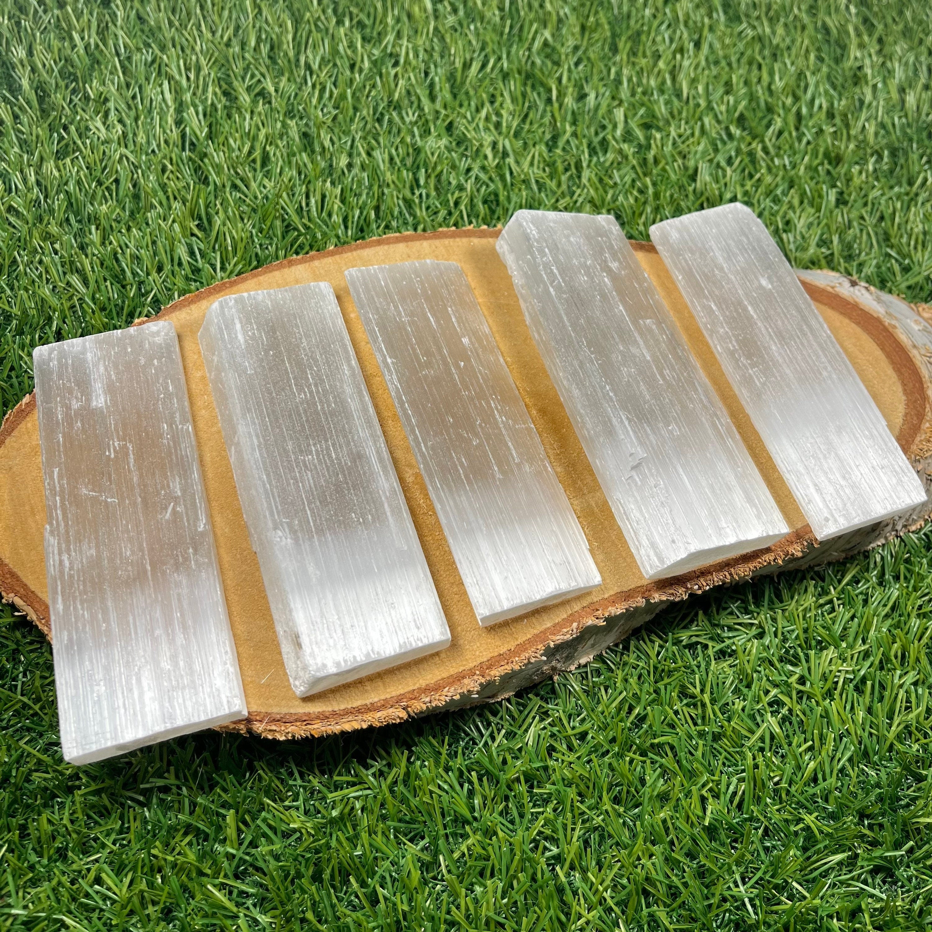Selenite Sticks, Satin Spar, Self Cleansing Gypsum, New Home Crystal Gift, Ethically Sourced UK, Crystals for anxiety and stress