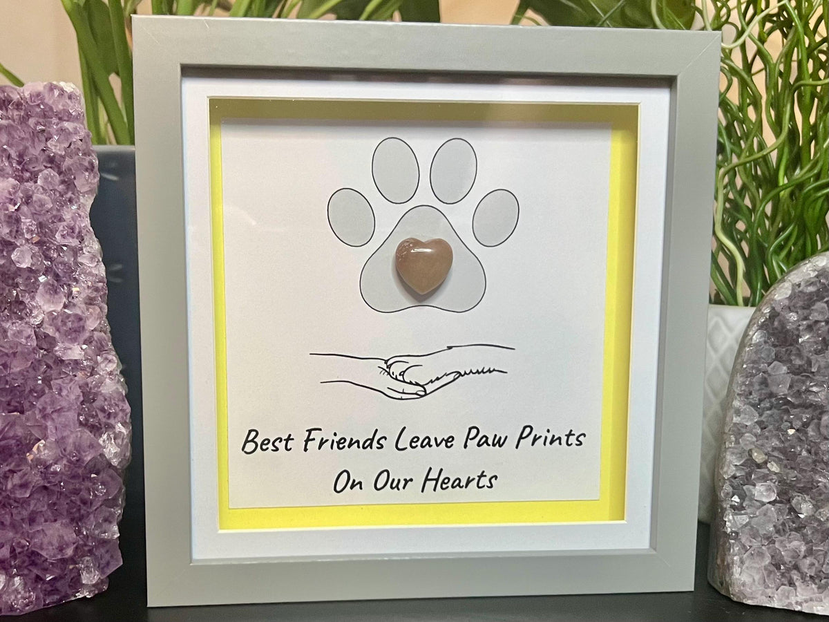 Pet Lovers Crystal Wall Art Frame, Dog groomers thank you gift, Cat lovers present, Pet memorial gift idea, Dog walkers Christmas Gift