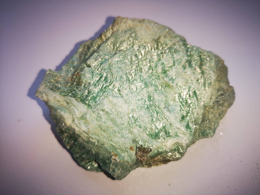 Extra Large Raw Fuchsite Healing Crystal 375g / No 5 / Ethically Sourced UK Crystals / Unique Gifts / Reiki / Chakra / Green / Brazil / Gold