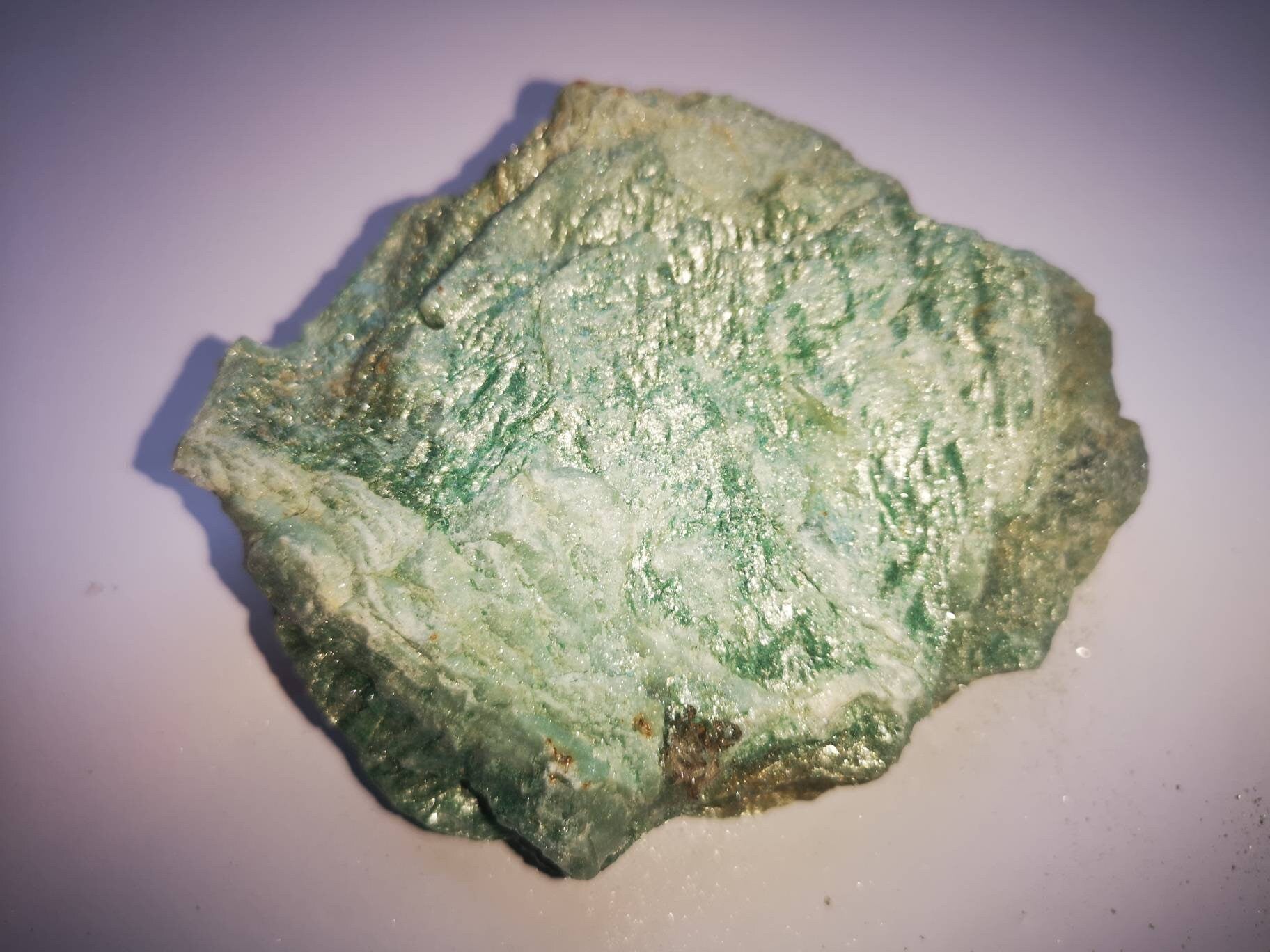 Extra Large Raw Fuchsite Healing Crystal 375g / No 5 / Ethically Sourced UK Crystals / Unique Gifts / Reiki / Chakra / Green / Brazil / Gold