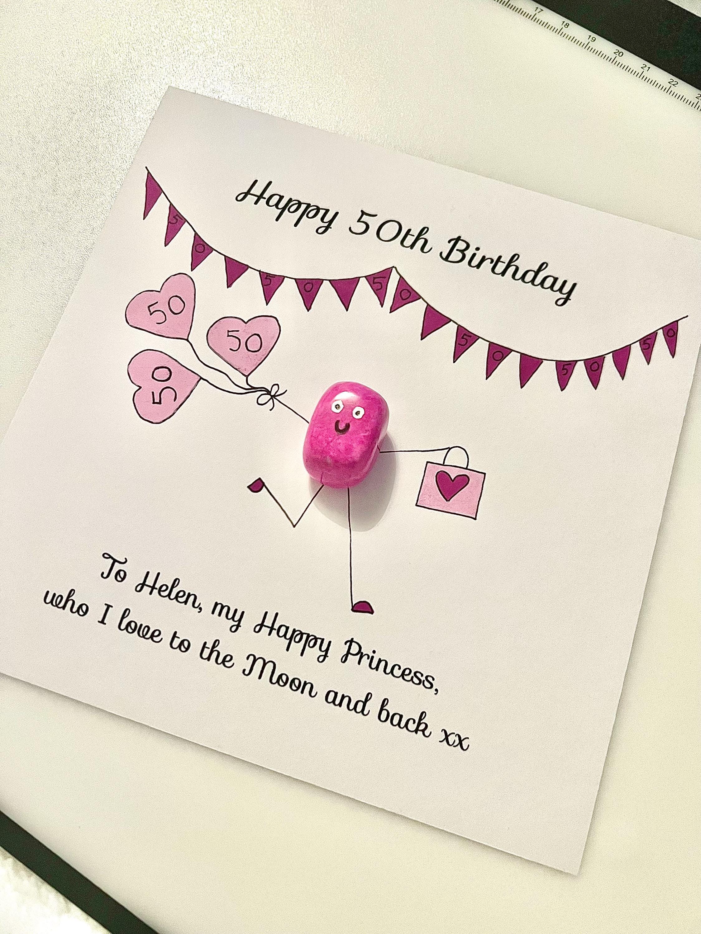 Personalised Birthday Crystal Wall Art Frame, Hand painted 13th, 16th, 18th, 21st, 30th, 40th, 50th, 60th, 70th, 80th, 90th, 100th gift idea