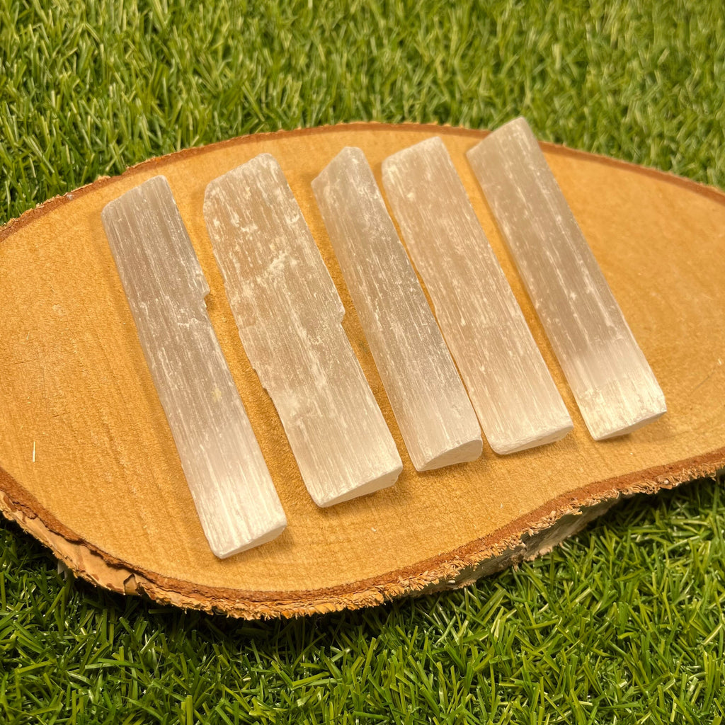 Selenite Sticks, Satin Spar, Self Cleansing Gypsum, New Home Crystal Gift, Ethically Sourced UK, Crystals for anxiety and stress