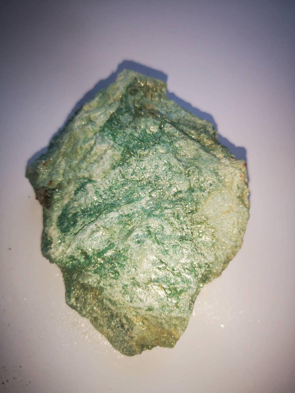 Extra Large Raw Fuchsite Healing Crystal 375g / No 5 / Ethically Sourced UK Crystals / Unique Gifts / Reiki / Chakra / Green / Brazil / Gold