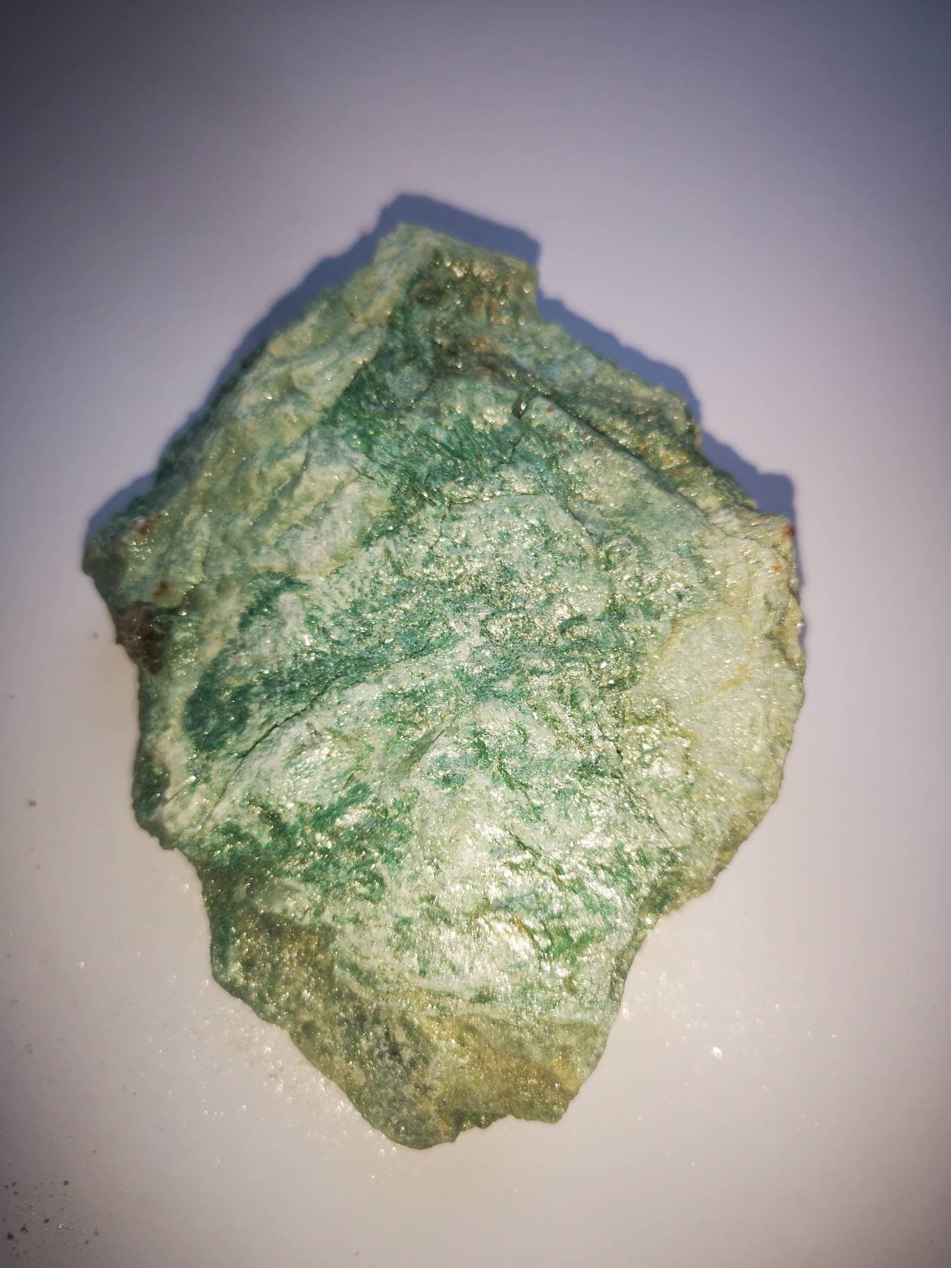 Extra Large Raw Fuchsite Healing Crystal 375g / No 5 / Ethically Sourced UK Crystals / Unique Gifts / Reiki / Chakra / Green / Brazil / Gold
