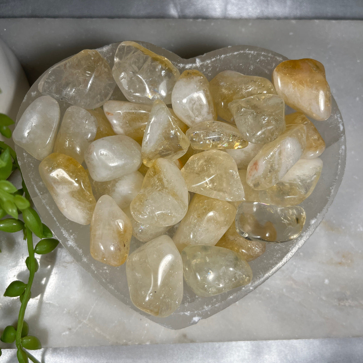 Citrine Tumblestones, Polished Heat Treated Amethyst, Consciously Sourced,  UK Crystals