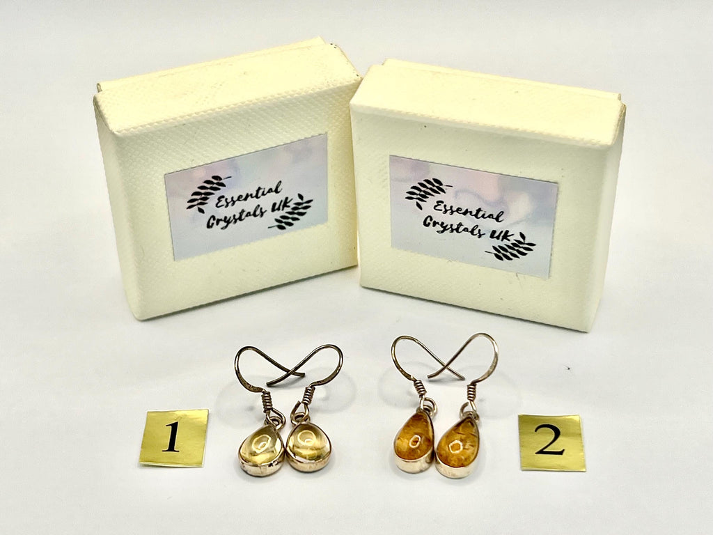 Sterling Silver Citrine Earrings Dangle, Solar Plexus Chakra Gemstone Earrings for Women, Metaphysical Shop, November Birthday Gifts for her