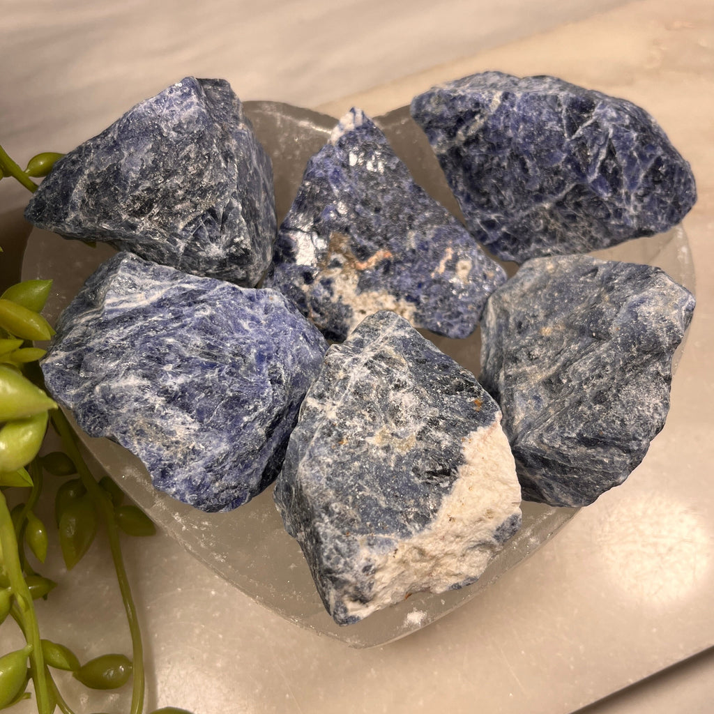 Raw Sodalite Pieces, Consciously Sourced UK Crystals