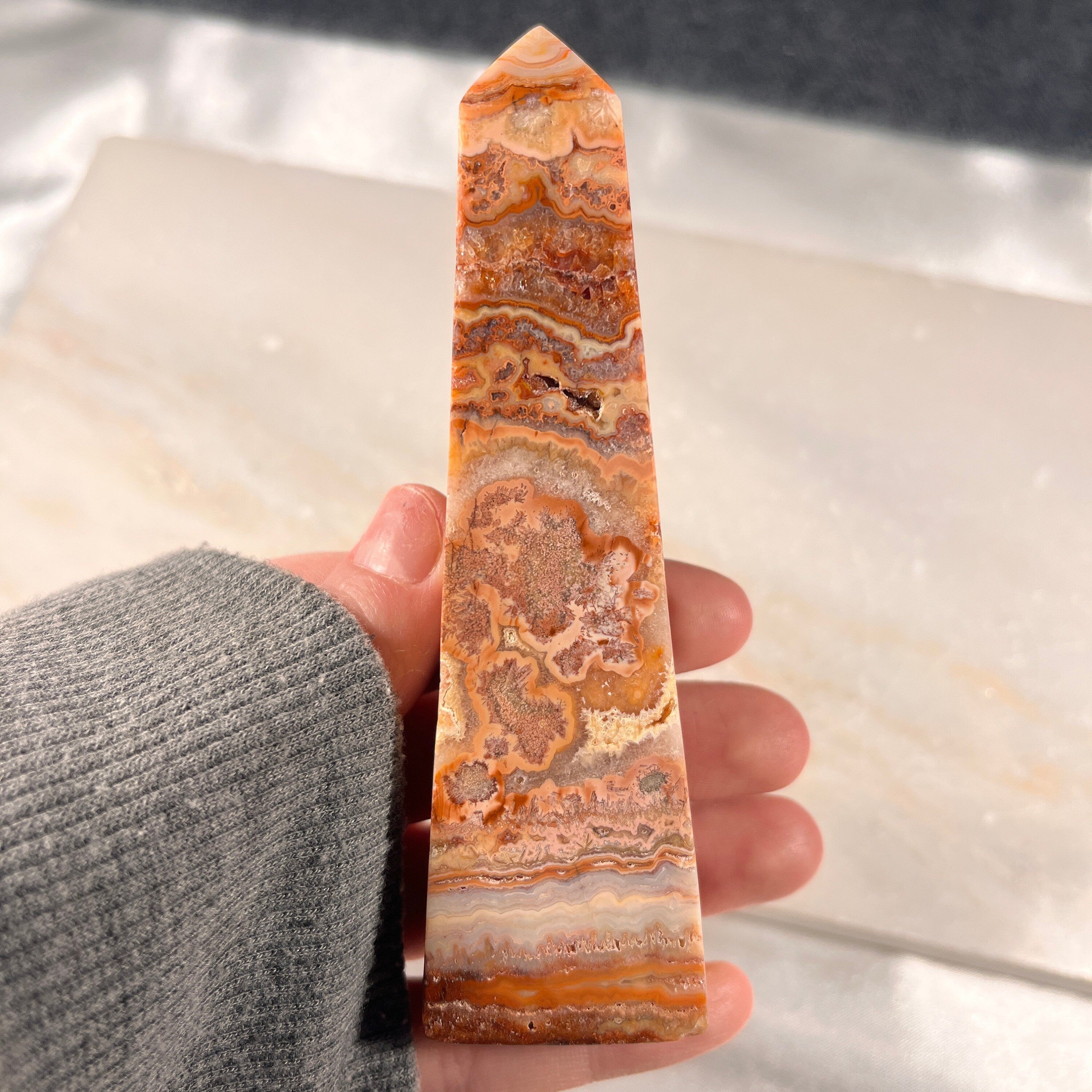 Pink Crazy Lace Agate Towers, High Quality Crystal Towers, Crystal Statement Pieces, Heart Chakra Healer, Consciously Sourced UK Crystals