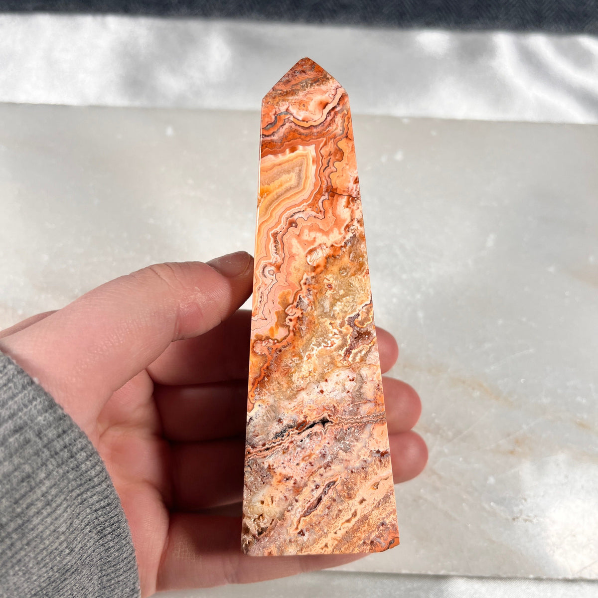 Pink Crazy Lace Agate Towers, High Quality Crystal Towers, Crystal Statement Pieces, Heart Chakra Healer, Consciously Sourced UK Crystals