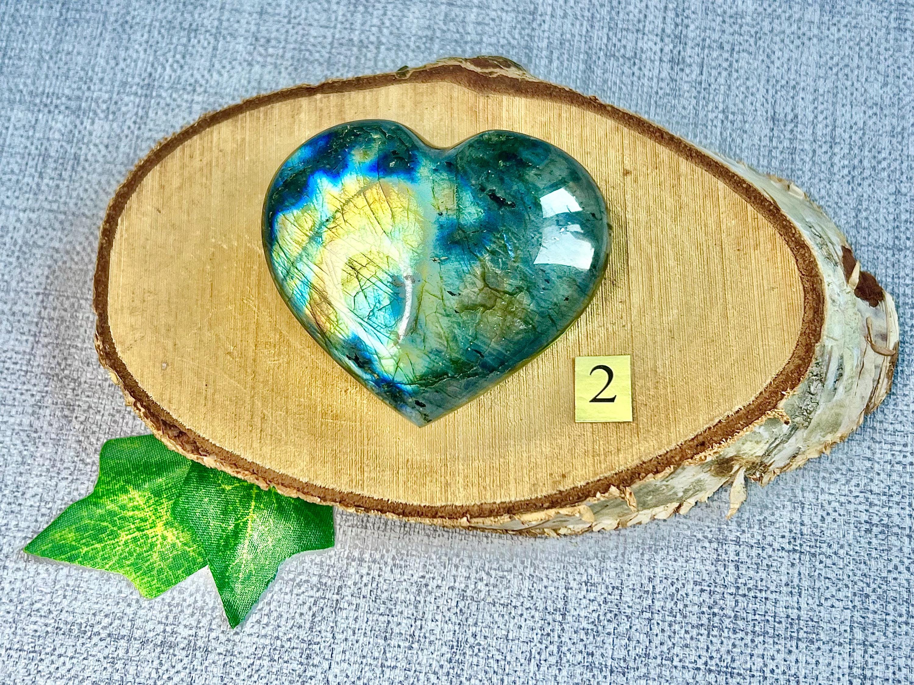 Stunning Large Labradorite Hearts, UK Crystals, Ethically Sourced, Crystal Gift, Reiki Stones, Throat Chakra, Birthday Present, Anti Anxiety