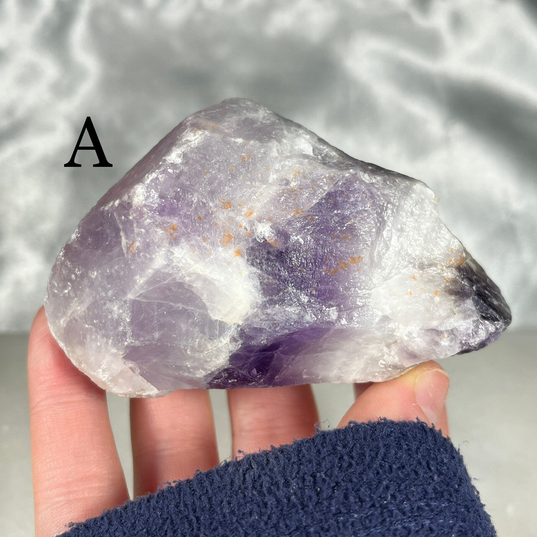 Raw Chevron Amethyst Crystal, Dream Amethyst Stone, Ethically Sourced UK Crystals, Reiki Healing Chakra Stone, Purple Crystal Gift for her